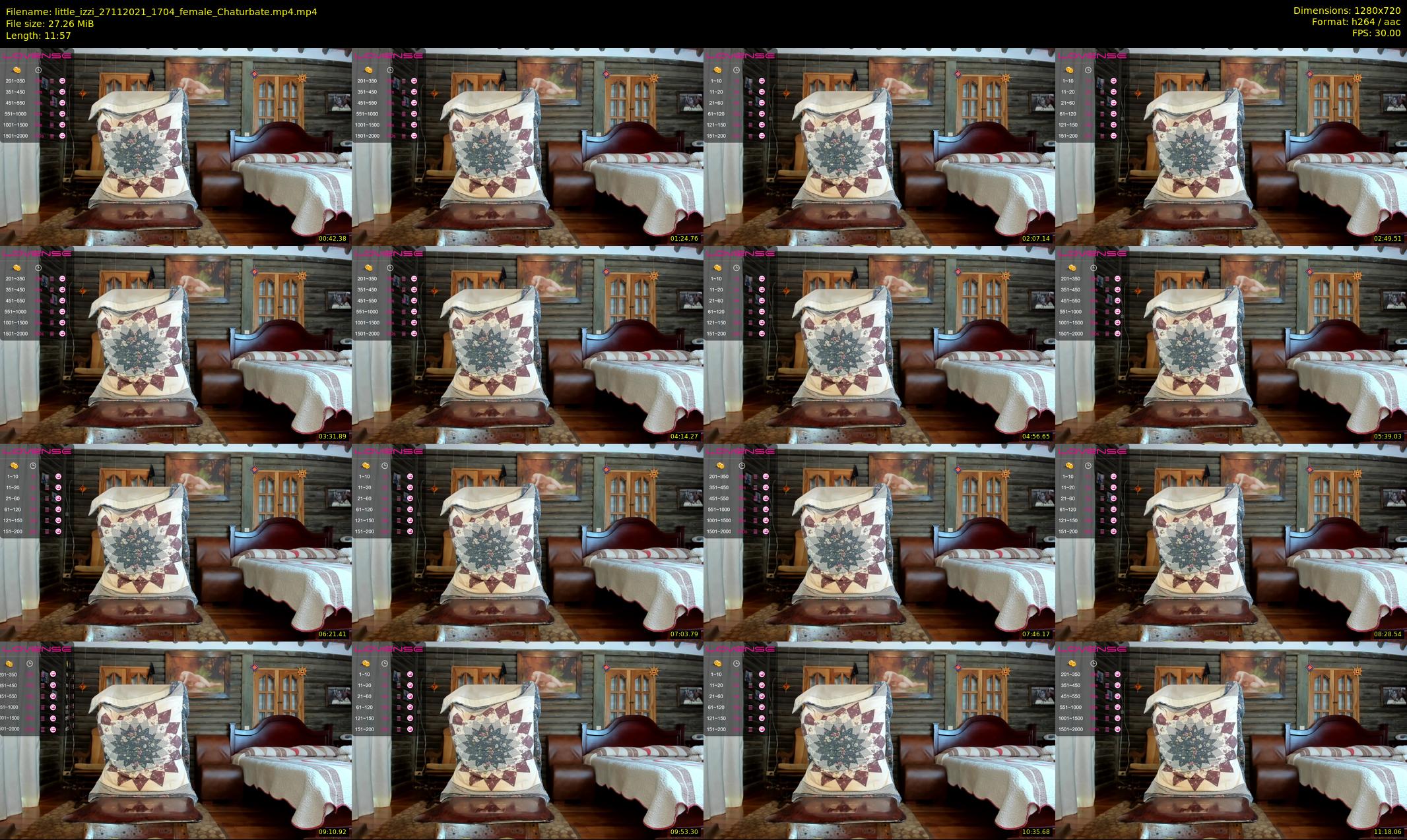 little_izzi — 12 minute Chaturbate female cam show recording, 720p, Nov 27, 2021