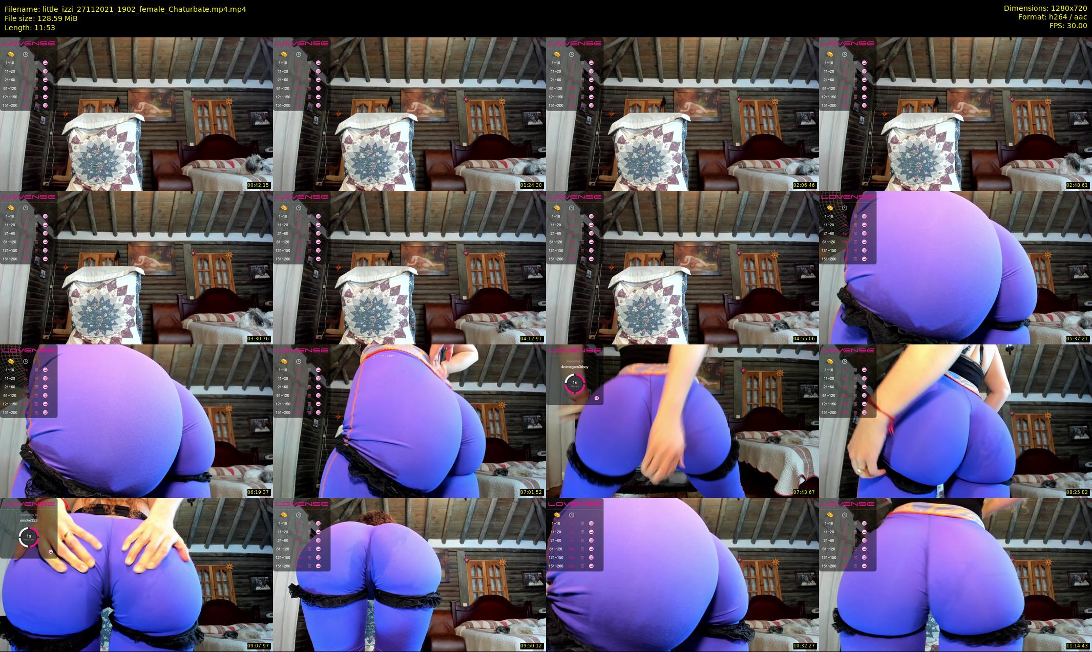 little_izzi — 12 minute Chaturbate female cam show recording, 720p, Nov 27, 2021