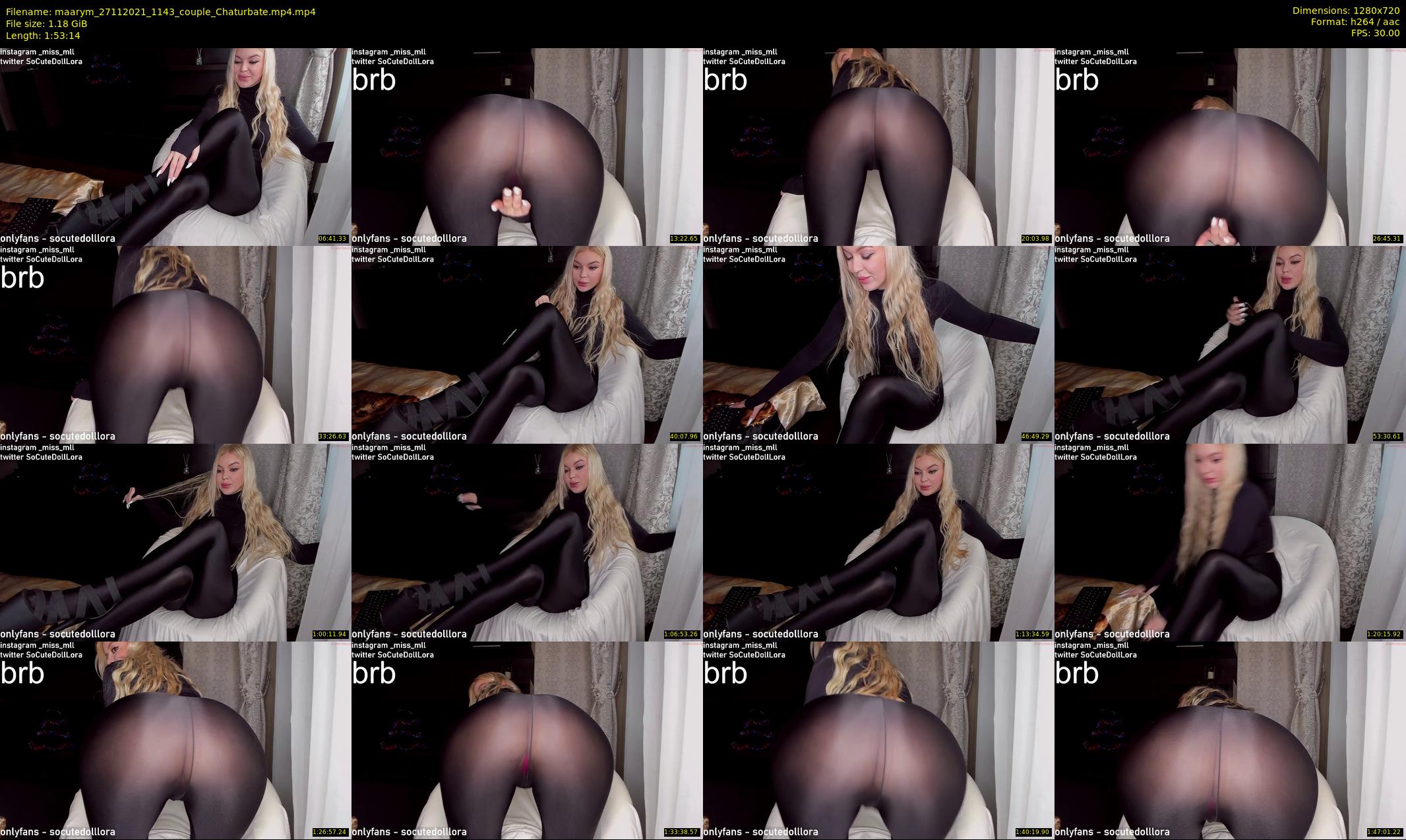 maarym — 114 minute Chaturbate couple cam show recording, 720p, Nov 27, 2021