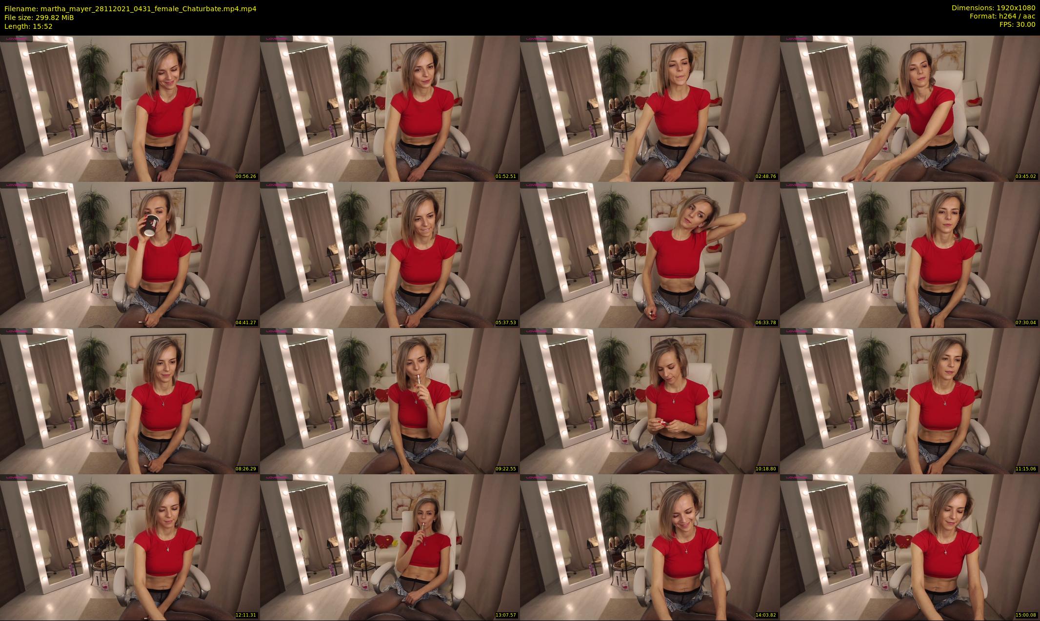 martha_mayer — 16 minute Chaturbate female cam show recording, 1080p, Nov 28, 2021