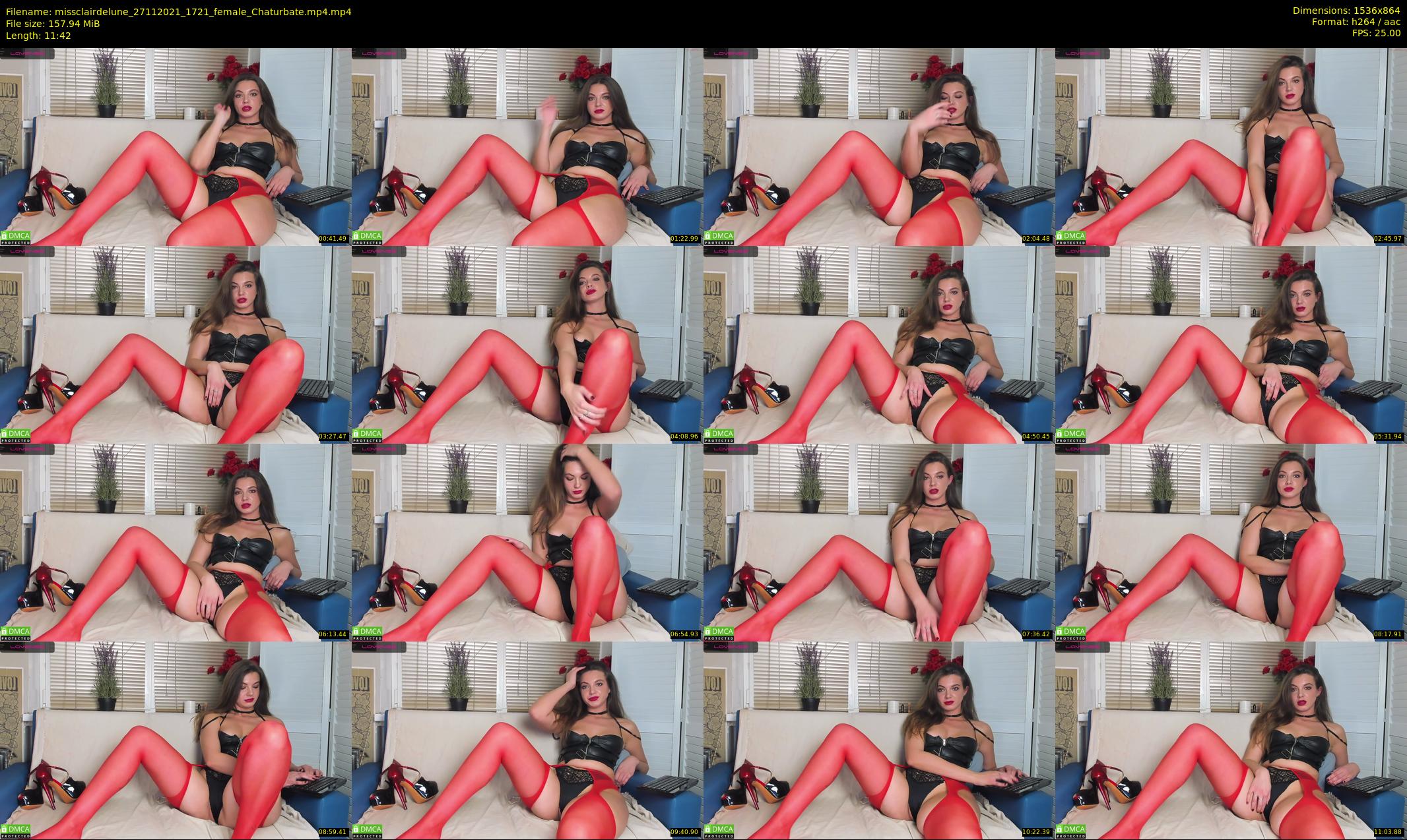 missclairdelune — 12 minute Chaturbate female cam show recording, 720p, Nov 27, 2021