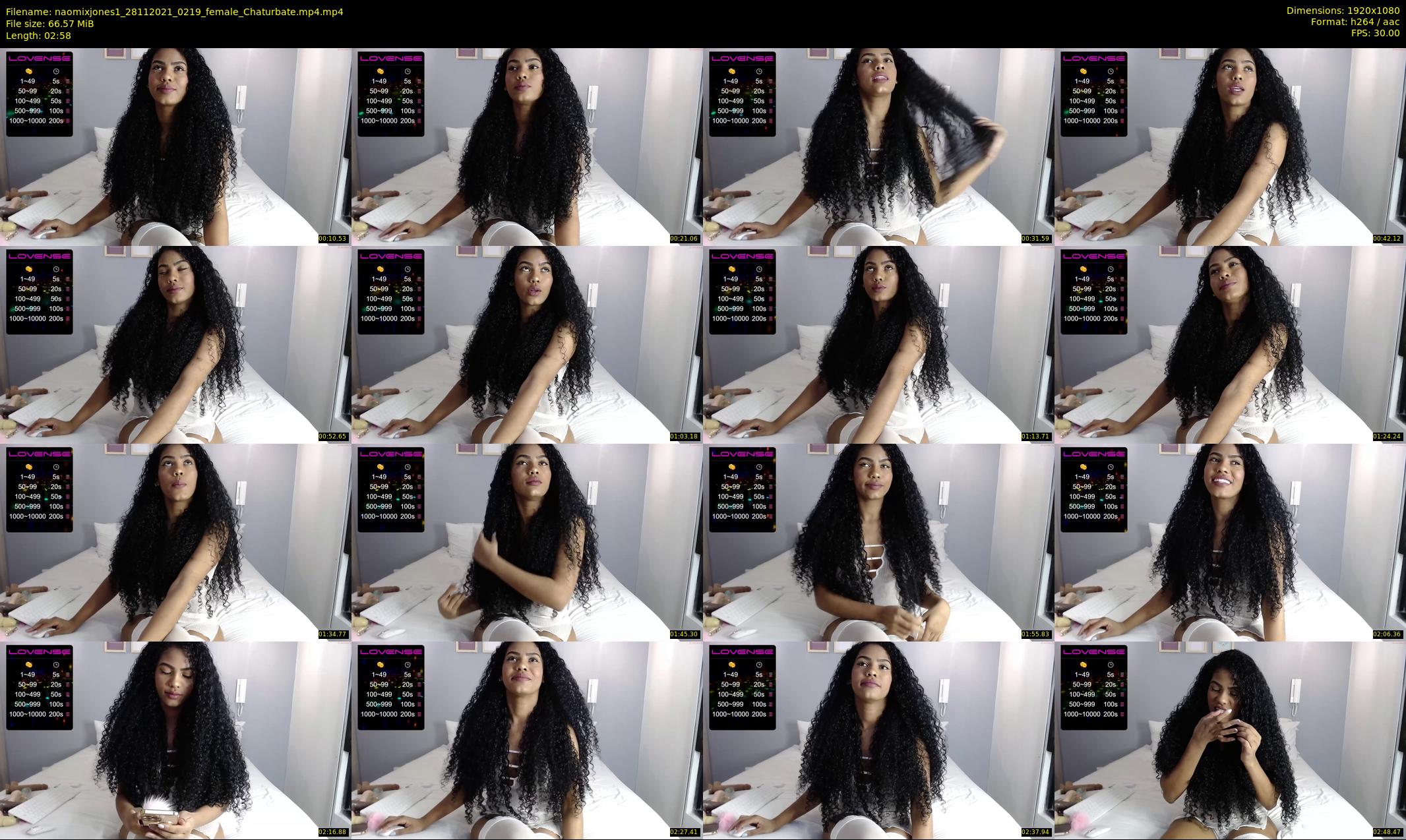 naomixjones1 — 3 minute Chaturbate female cam show recording, 1080p, Nov 28, 2021