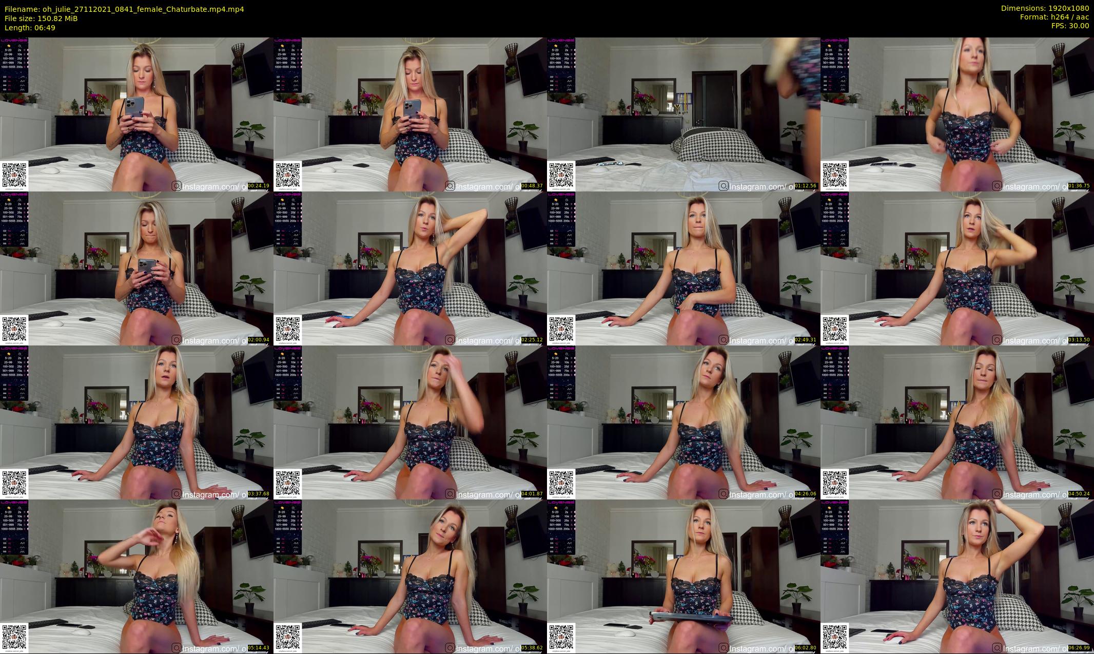 oh_julie — 7 minute Chaturbate female cam show recording, 1080p, Nov 27, 2021