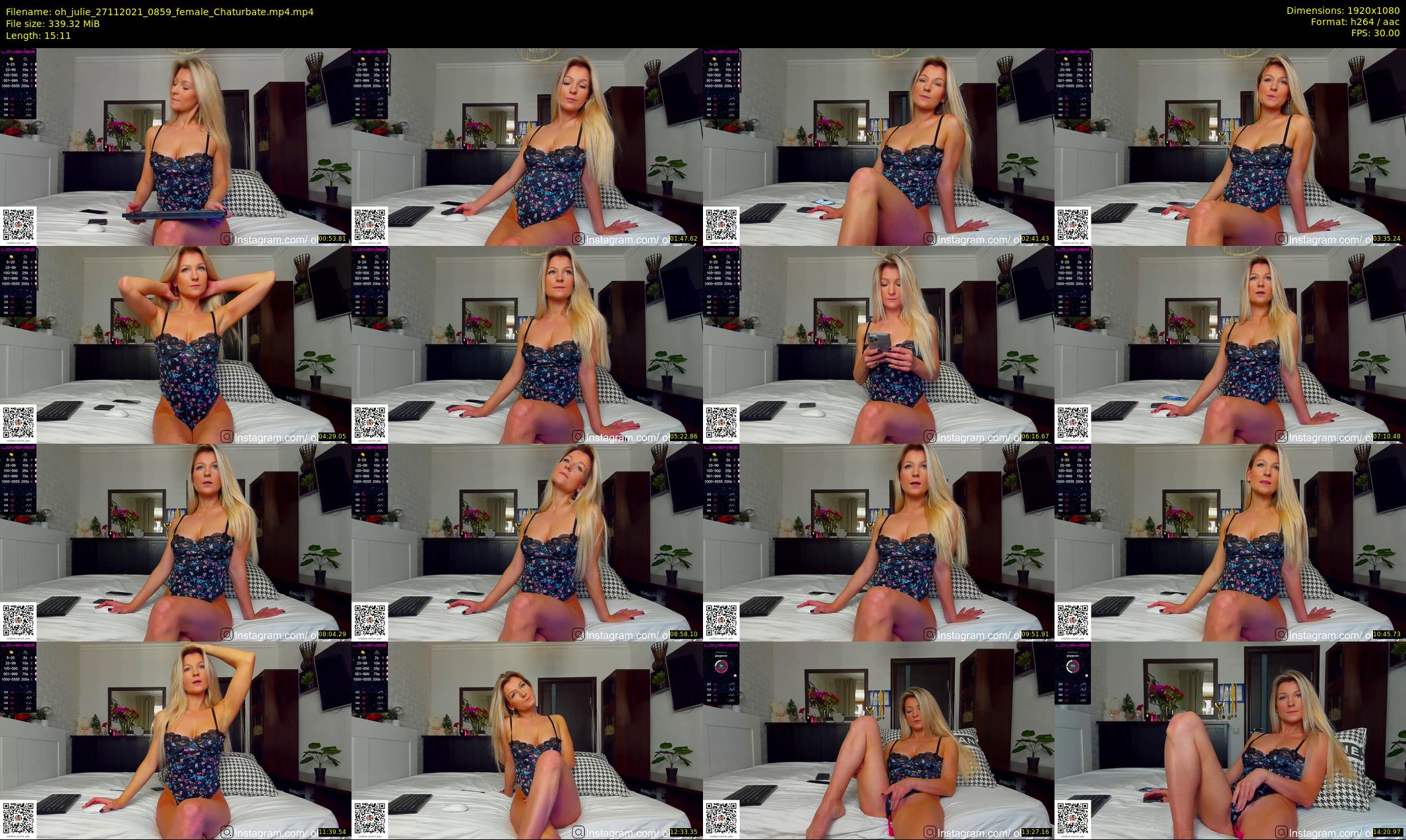 oh_julie — 16 minute Chaturbate female cam show recording, 1080p, Nov 27, 2021
