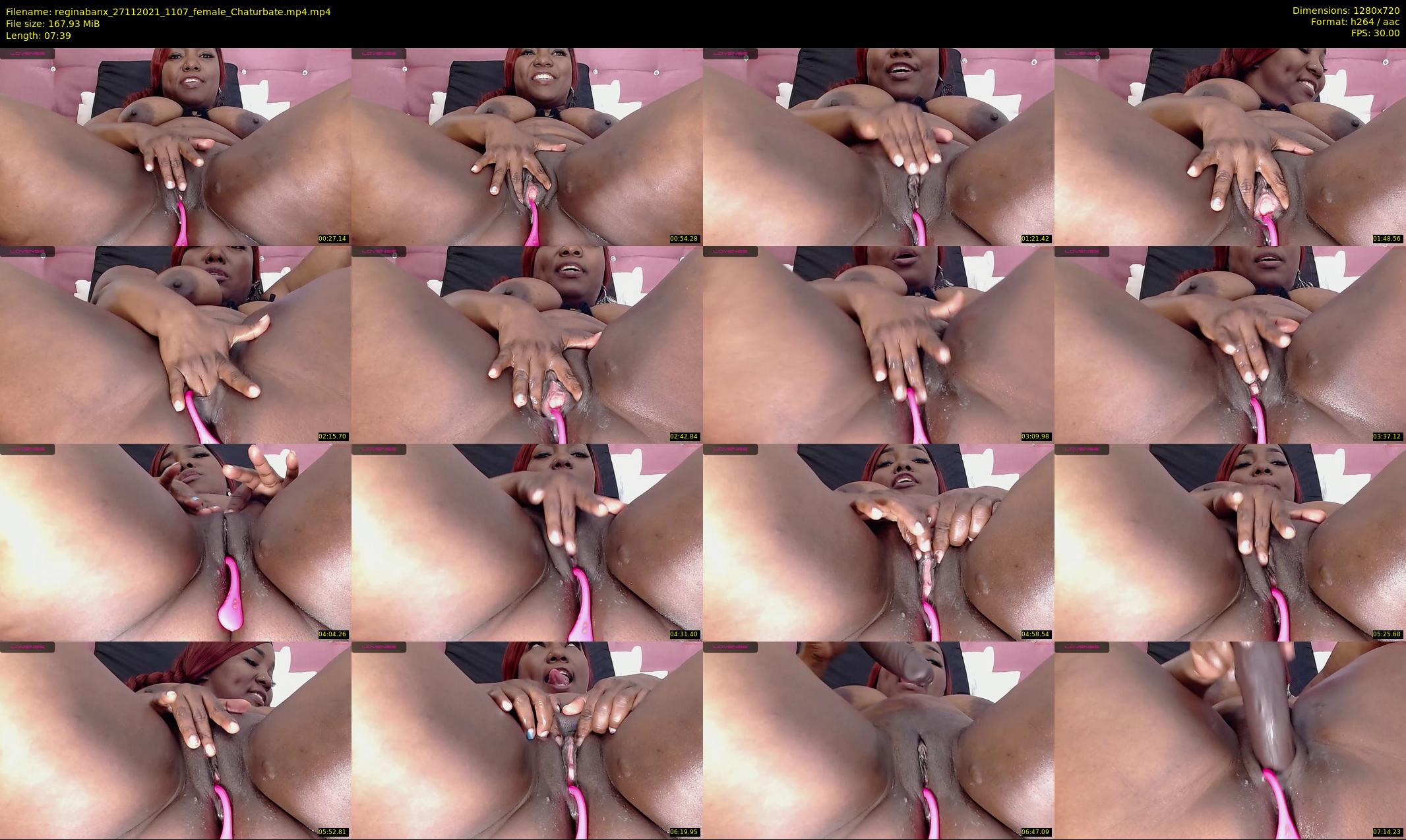 reginabanx — 8 minute Chaturbate female cam show recording, 720p, Nov 27, 2021