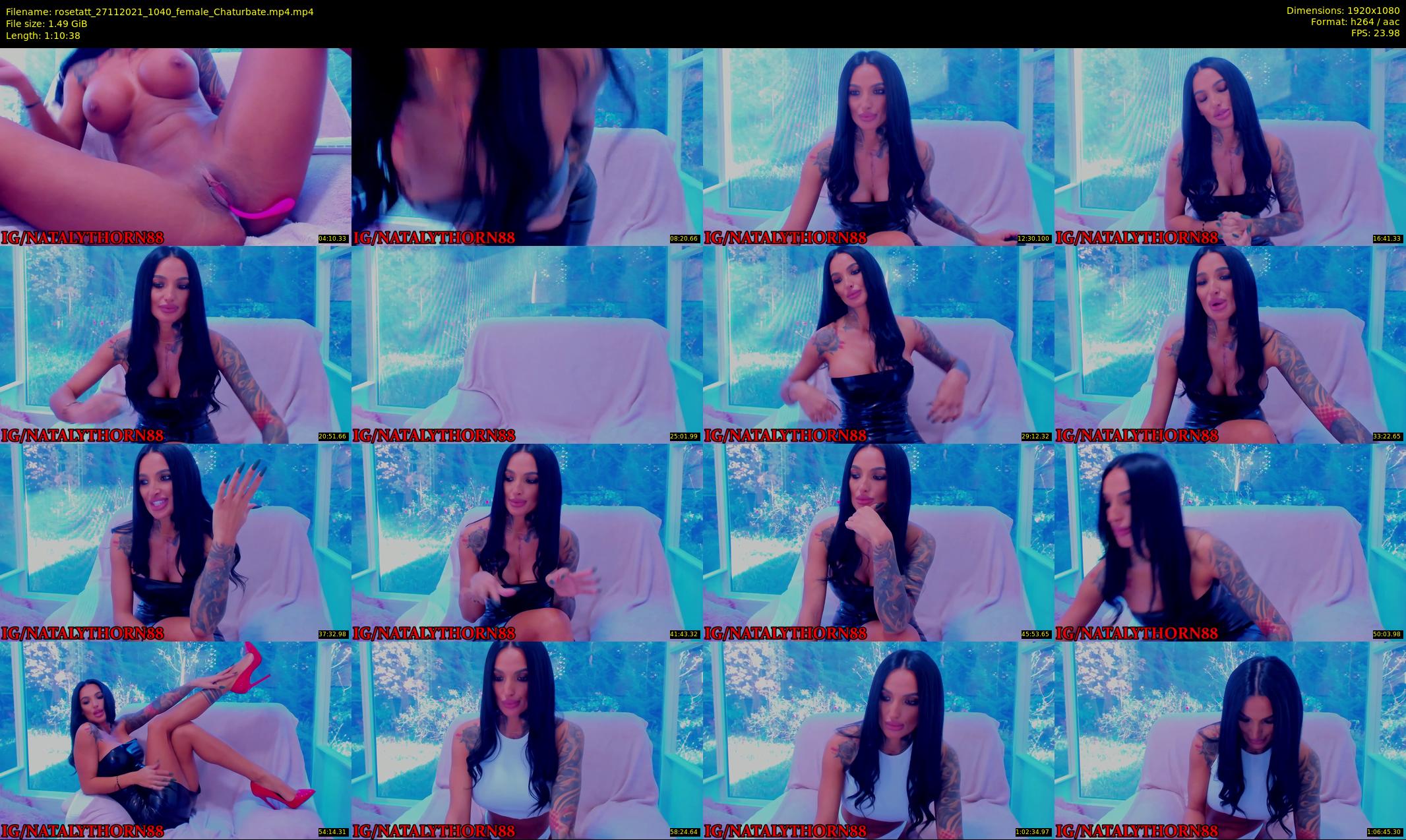 rosetatt — 71 minute Chaturbate female cam show recording, 1080p, Nov 27, 2021