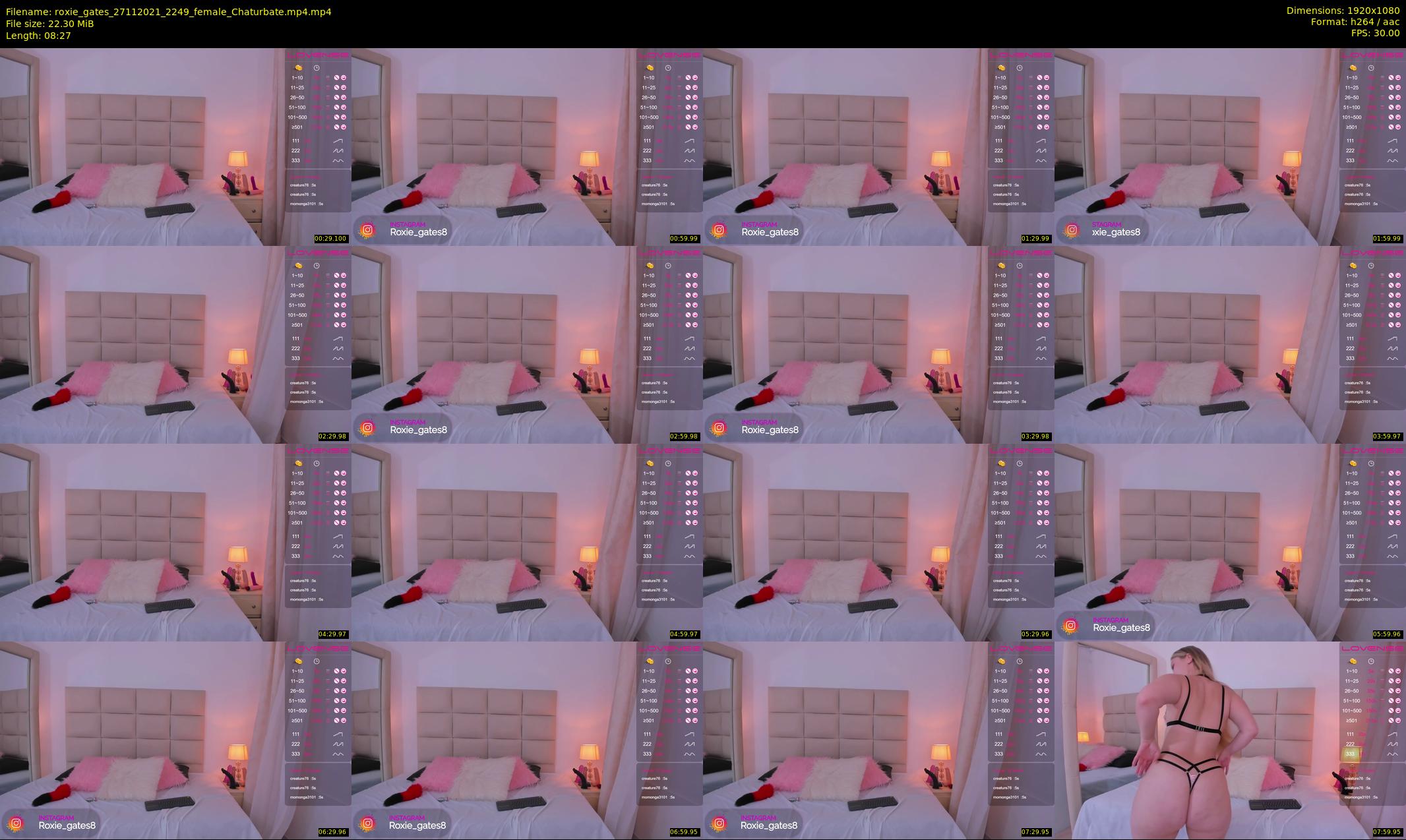 roxie_gates — 9 minute Chaturbate female cam show recording, 1080p, Nov 27, 2021