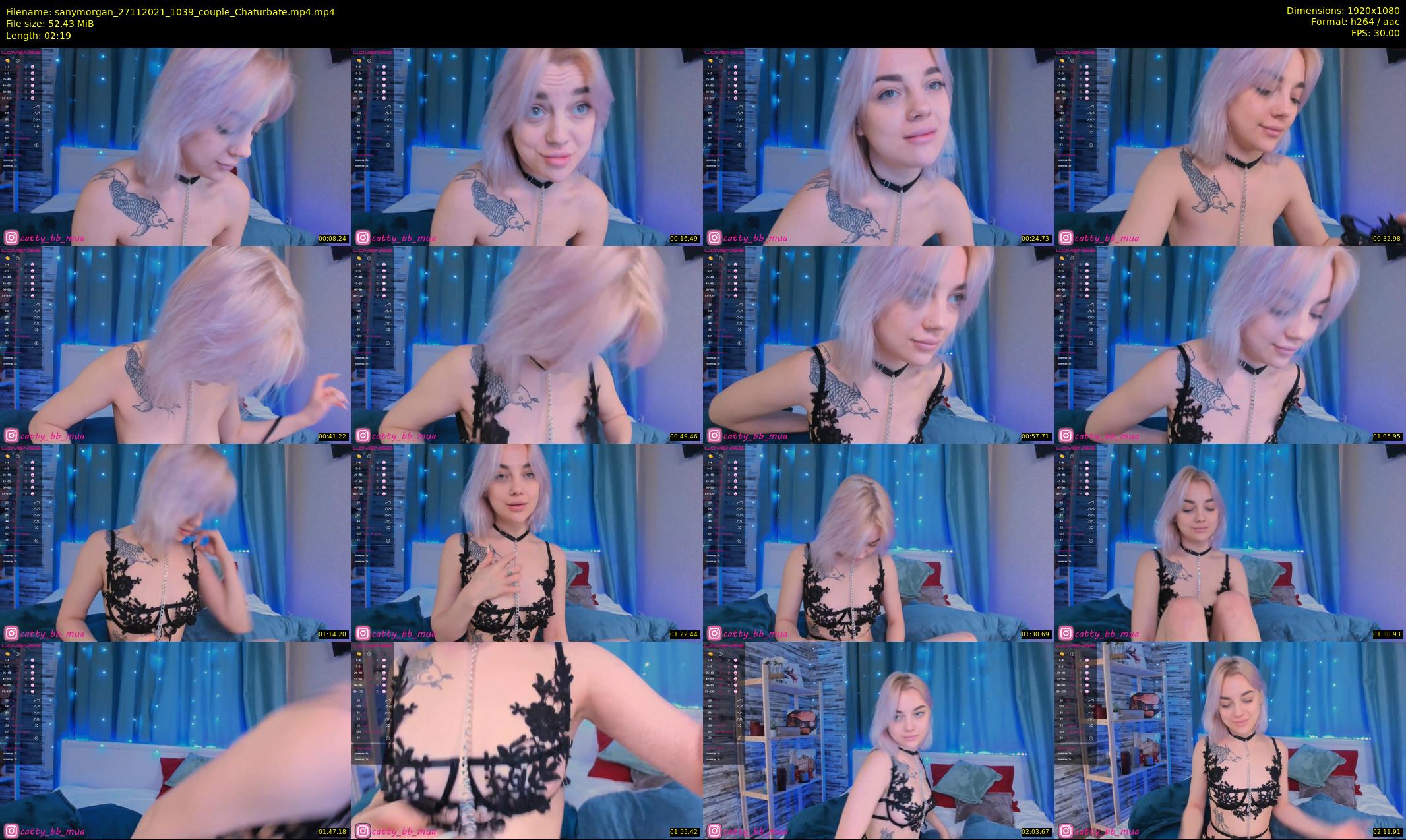sanymorgan — 3 minute Chaturbate couple cam show recording, 1080p, Nov 27, 2021