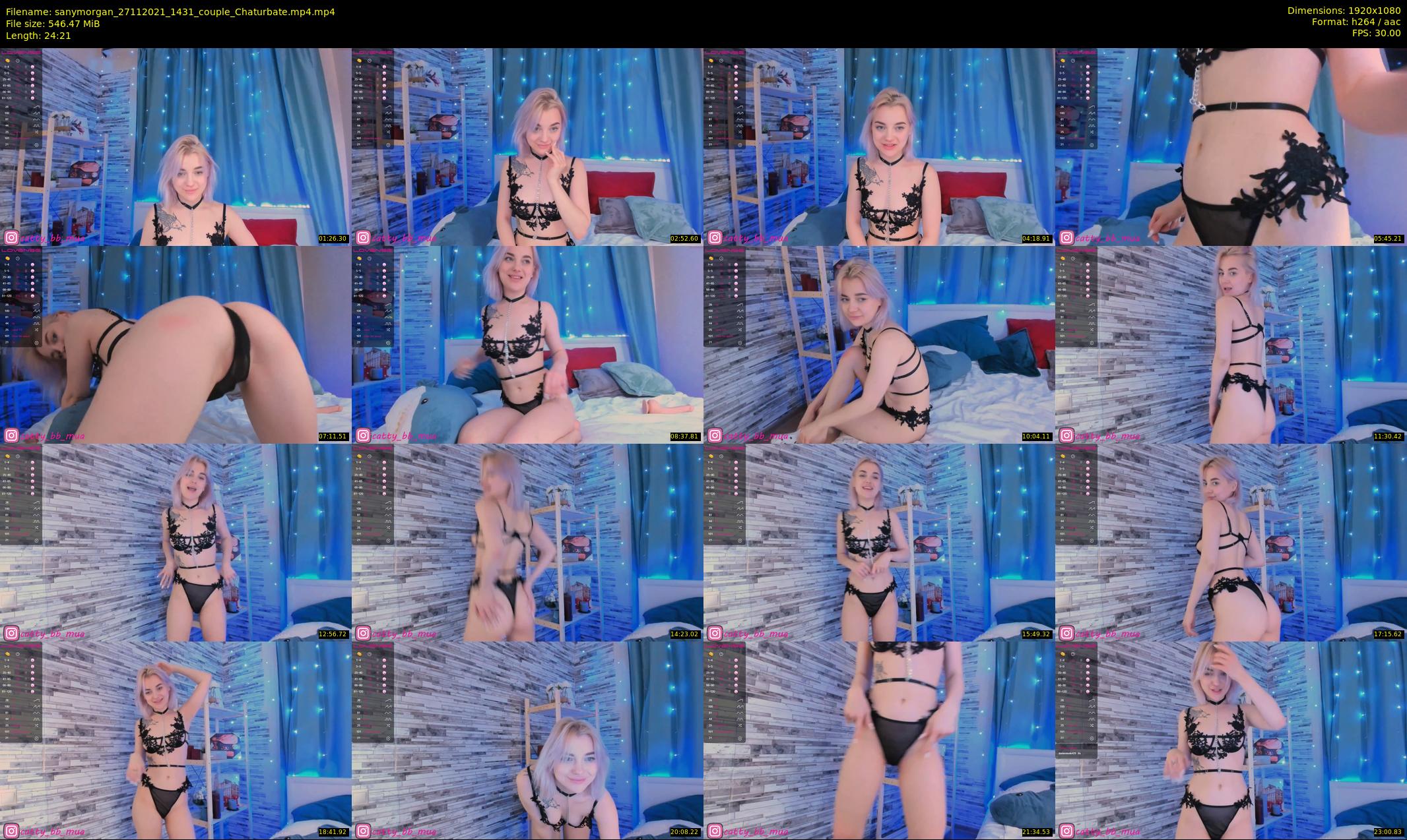sanymorgan — 25 minute Chaturbate couple cam show recording, 1080p, Nov 27, 2021