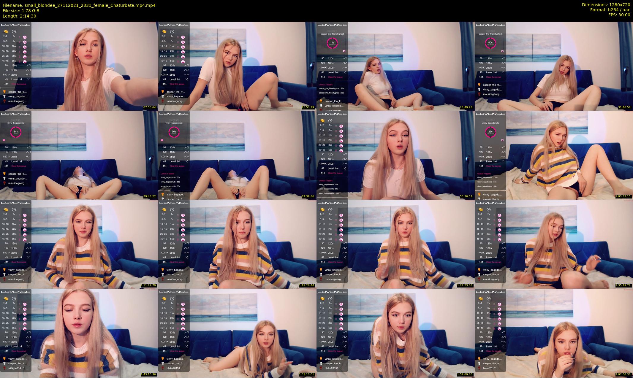 small_blondee — 135 minute Chaturbate female cam show recording, 720p, Nov 27, 2021