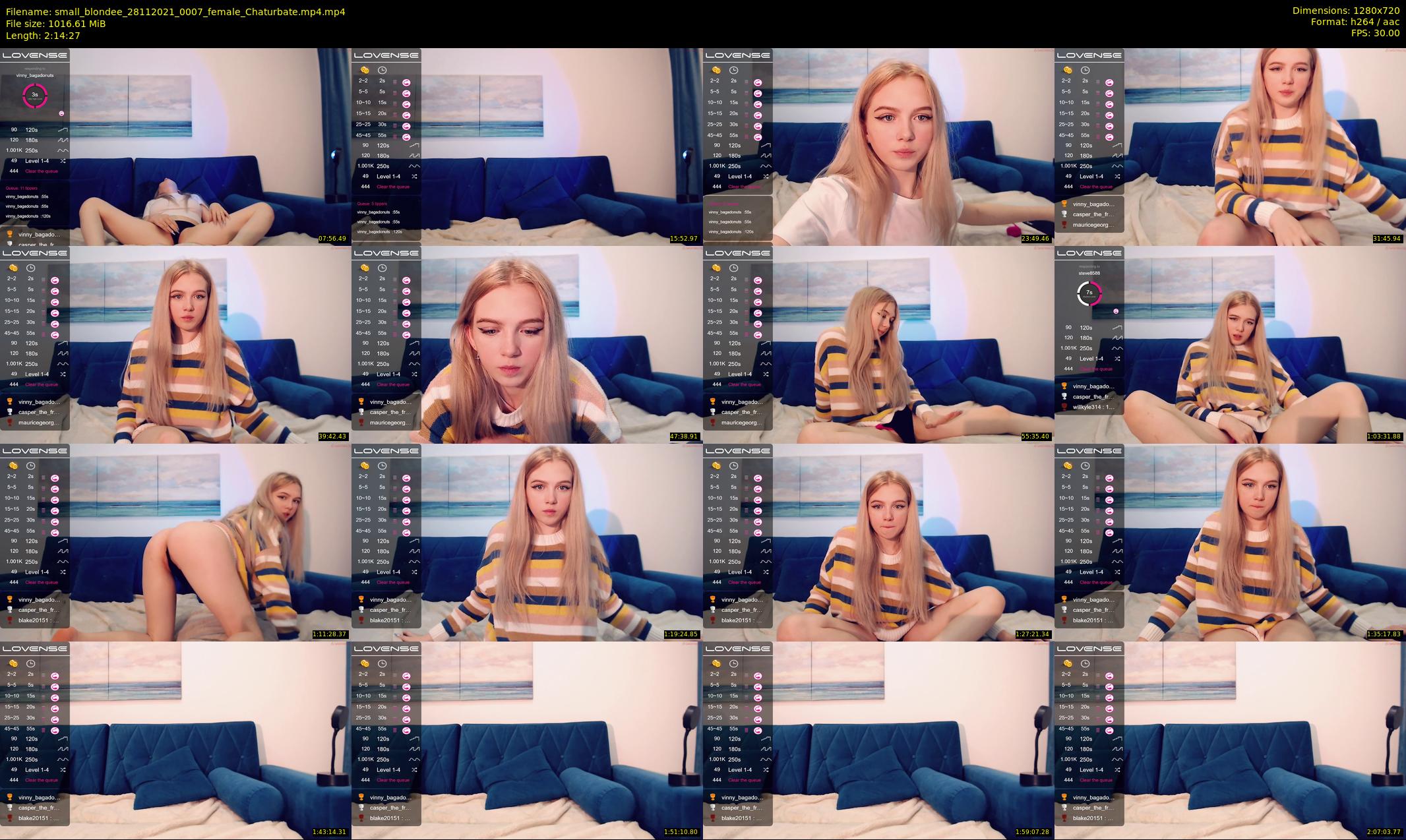 small_blondee — 135 minute Chaturbate female cam show recording, 720p, Nov 28, 2021