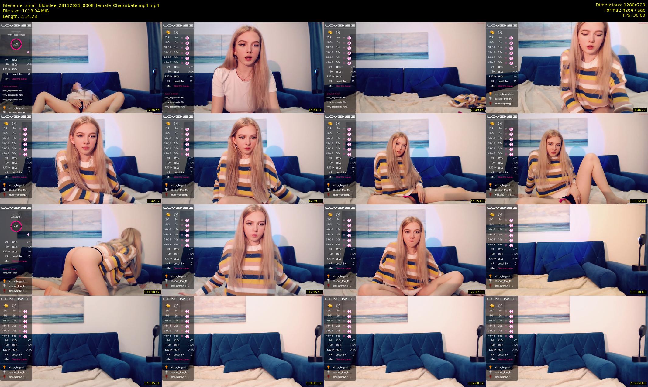 small_blondee — 135 minute Chaturbate female cam show recording, 720p, Nov 28, 2021