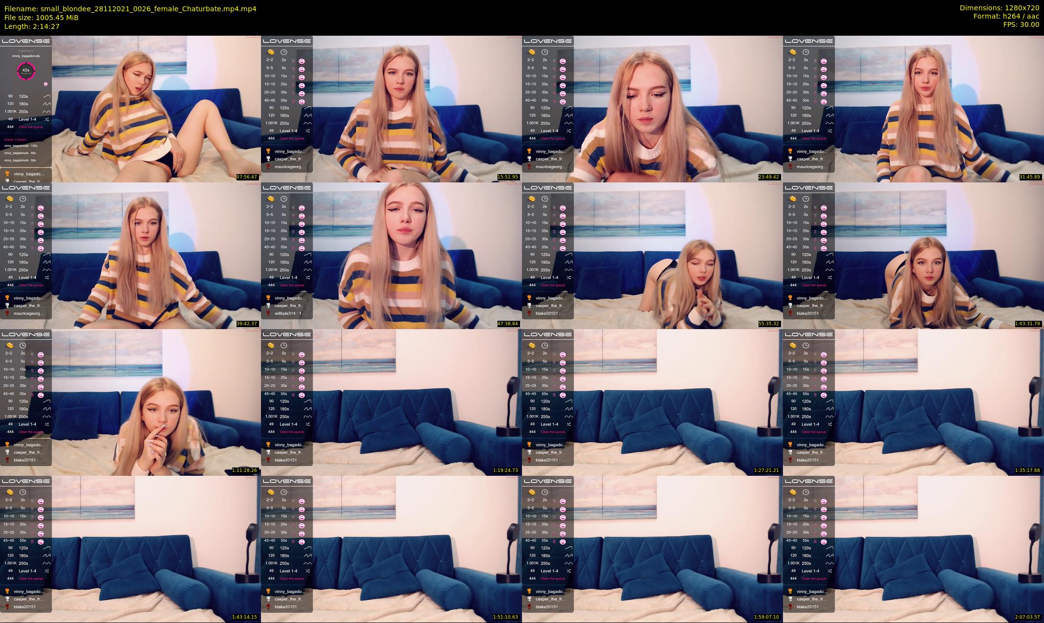small_blondee — 135 minute Chaturbate female cam show recording, 720p, Nov 28, 2021
