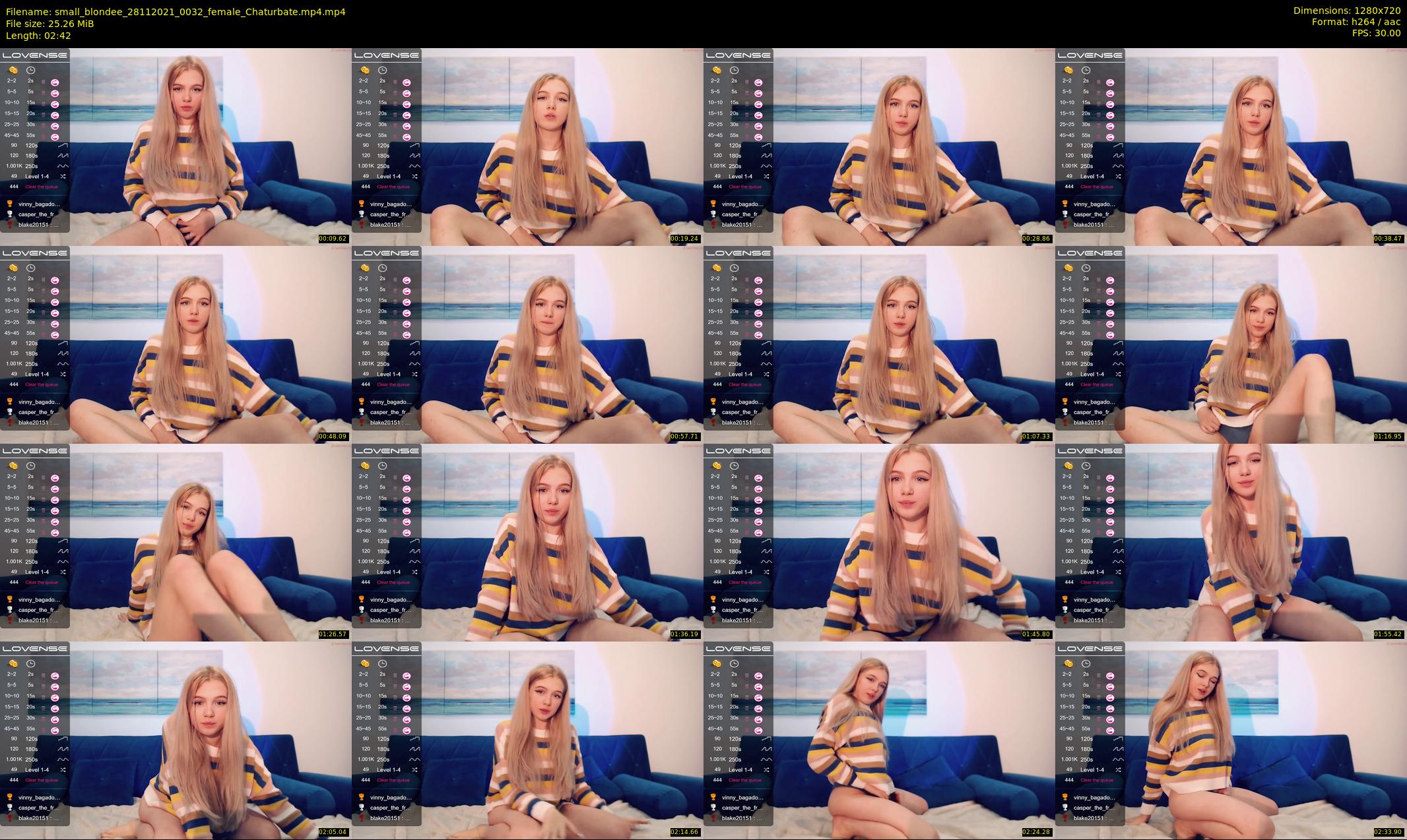 small_blondee — 3 minute Chaturbate female cam show recording, 720p, Nov 28, 2021