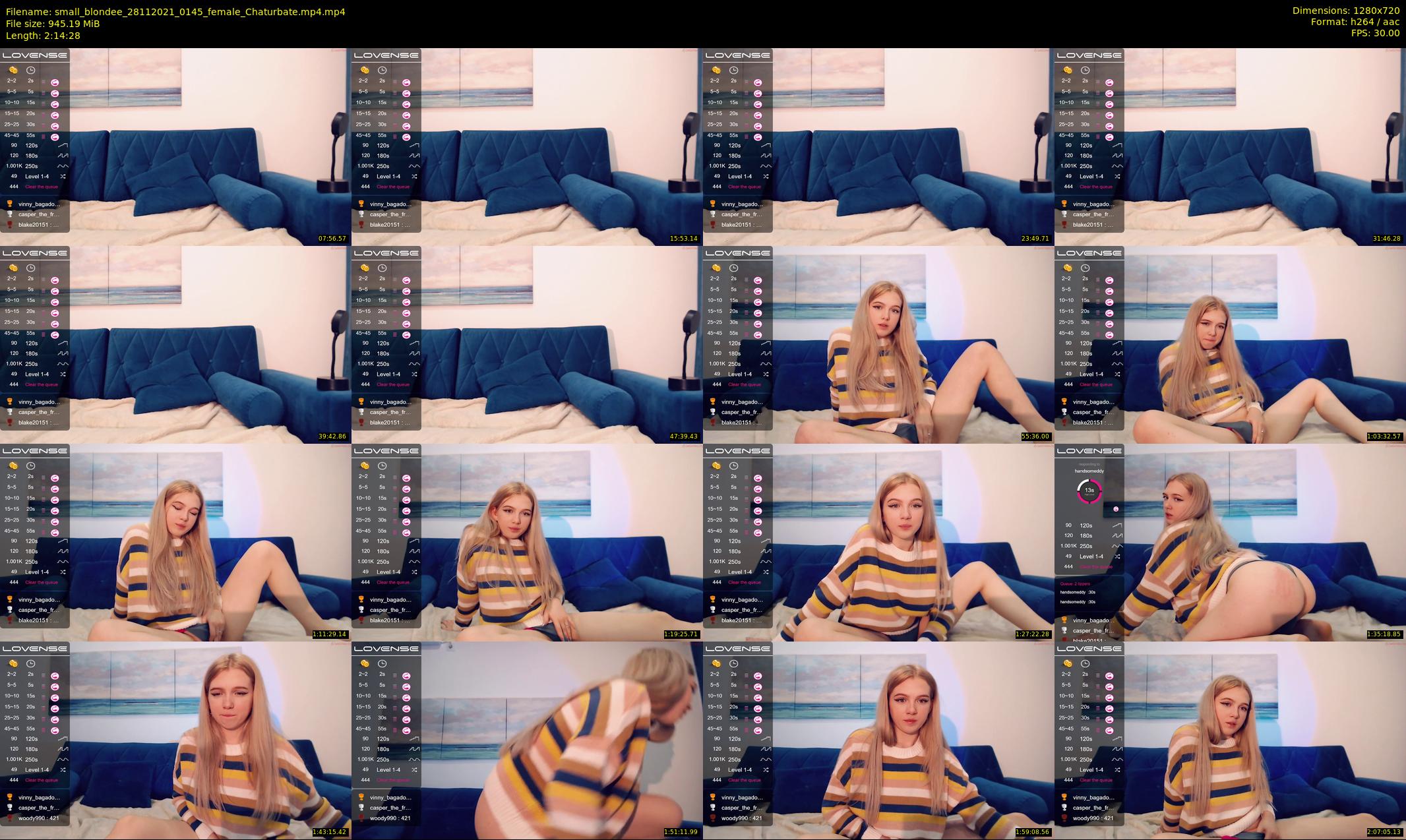small_blondee — 135 minute Chaturbate female cam show recording, 720p, Nov 28, 2021
