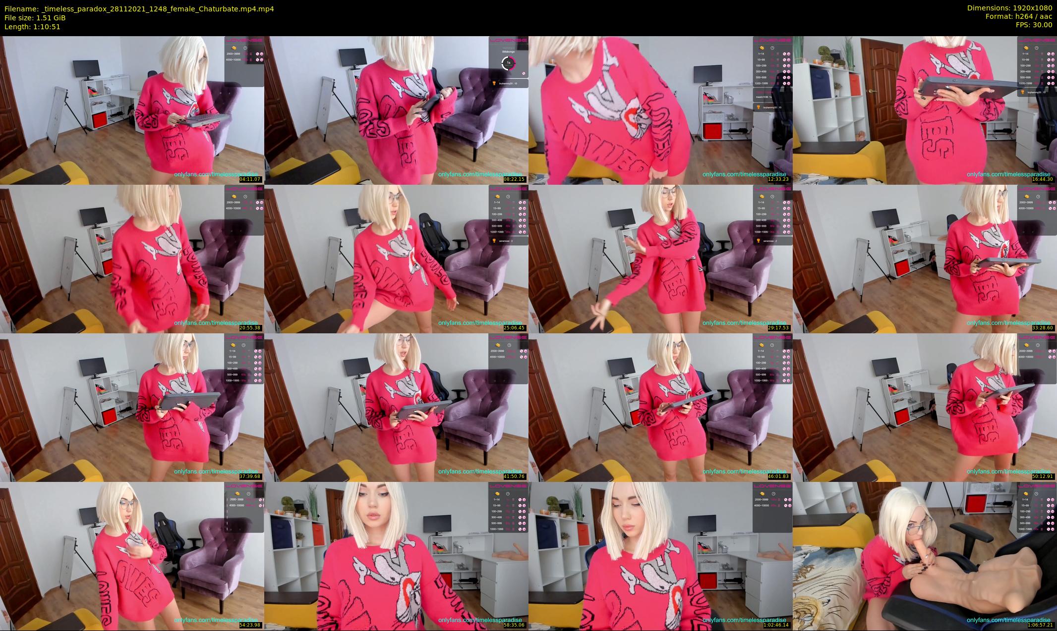 _timeless_paradox — 71 minute Chaturbate female cam show recording, 1080p, Nov 28, 2021