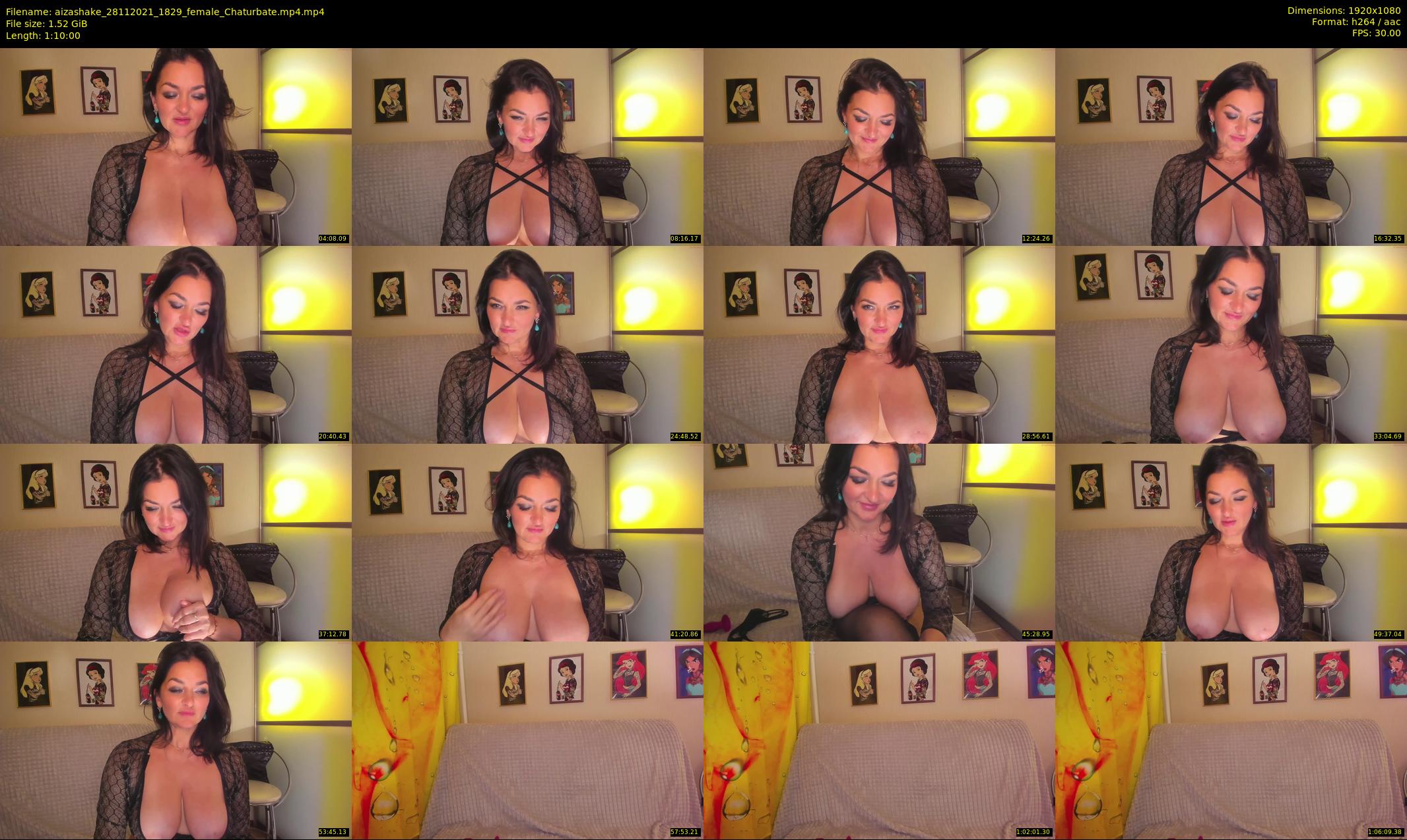 aizashake — 70 minute Chaturbate female cam show recording, 1080p, Nov 28, 2021