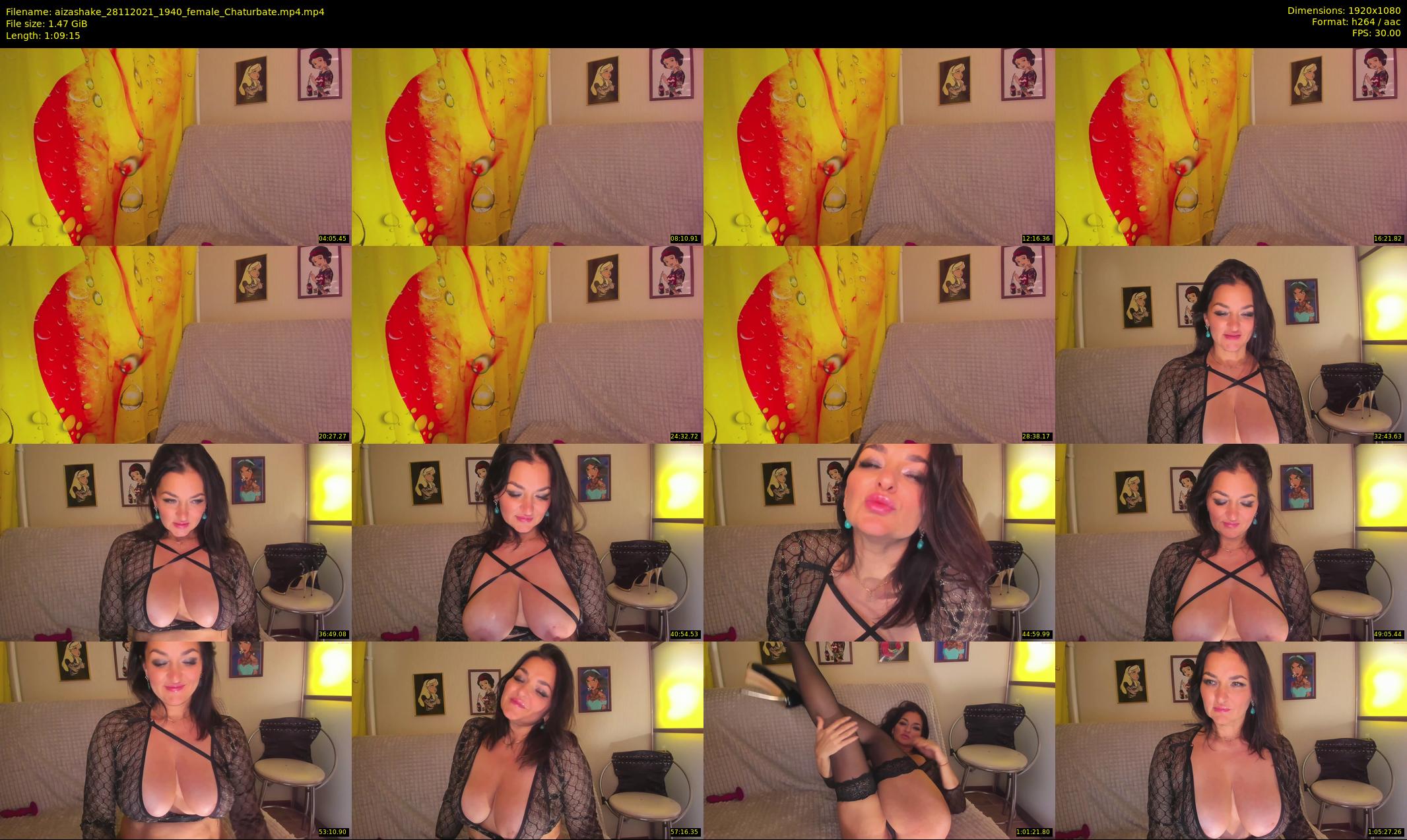 aizashake — 70 minute Chaturbate female cam show recording, 1080p, Nov 28, 2021