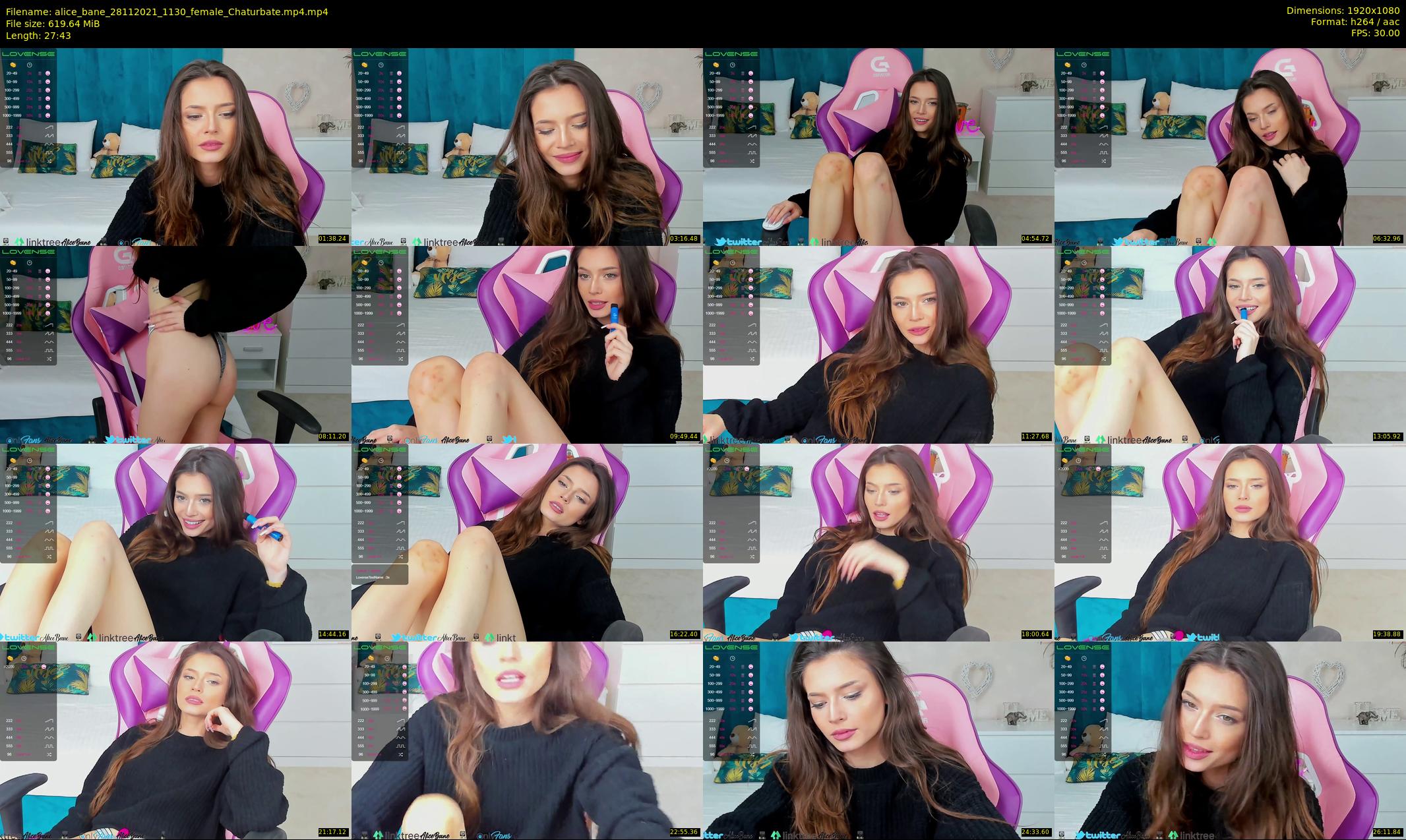 alice_bane — 28 minute Chaturbate female cam show recording, 1080p, Nov 28, 2021