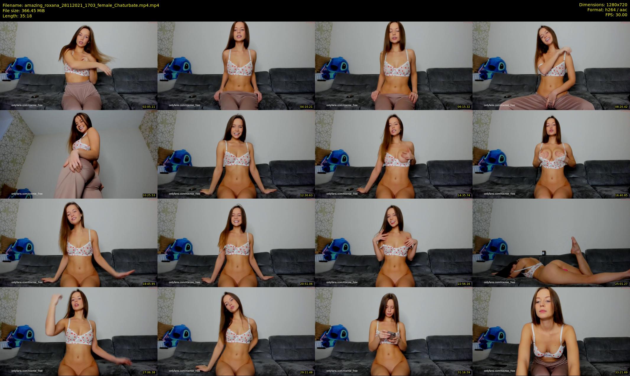 amazing_roxana — 36 minute Chaturbate female cam show recording, 720p, Nov 28, 2021