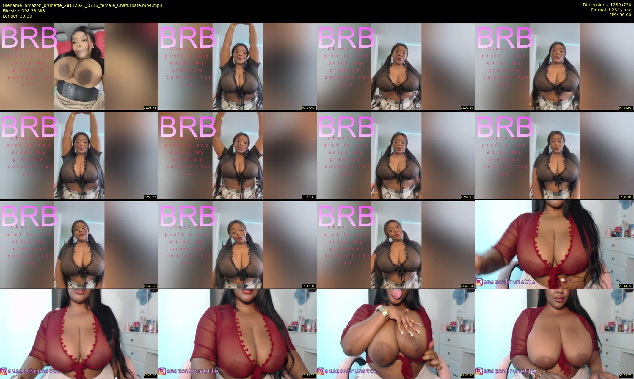 amazon_brunette — 34 minute Chaturbate female cam show recording, 720p, Nov 28, 2021
