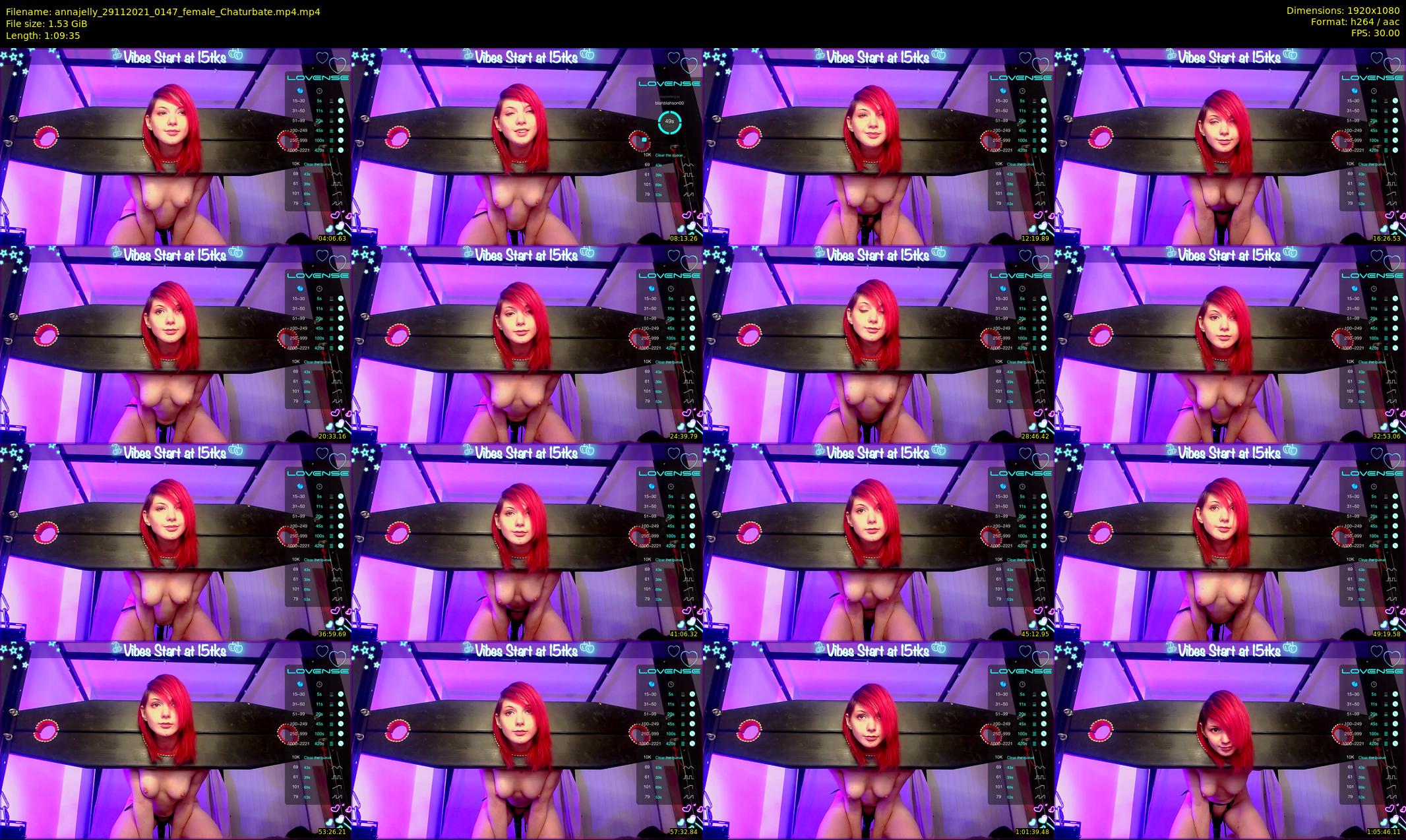 annajelly — 70 minute Chaturbate couple cam show recording, 1080p, Nov 29, 2021