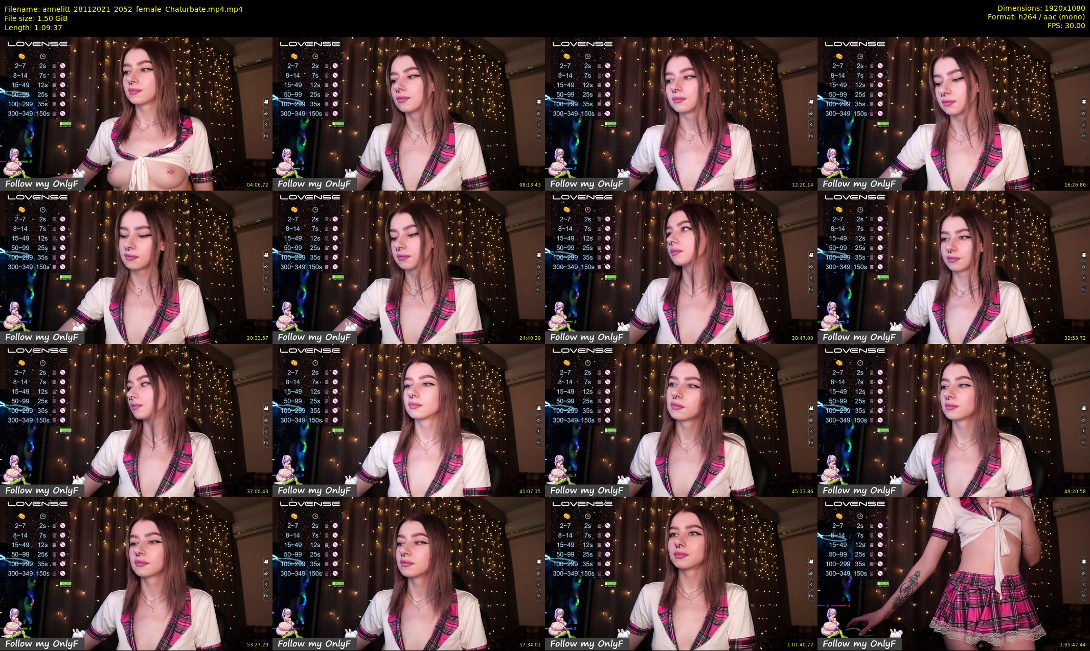 annelitt — 70 minute Chaturbate female cam show recording, 1080p, Nov 28, 2021