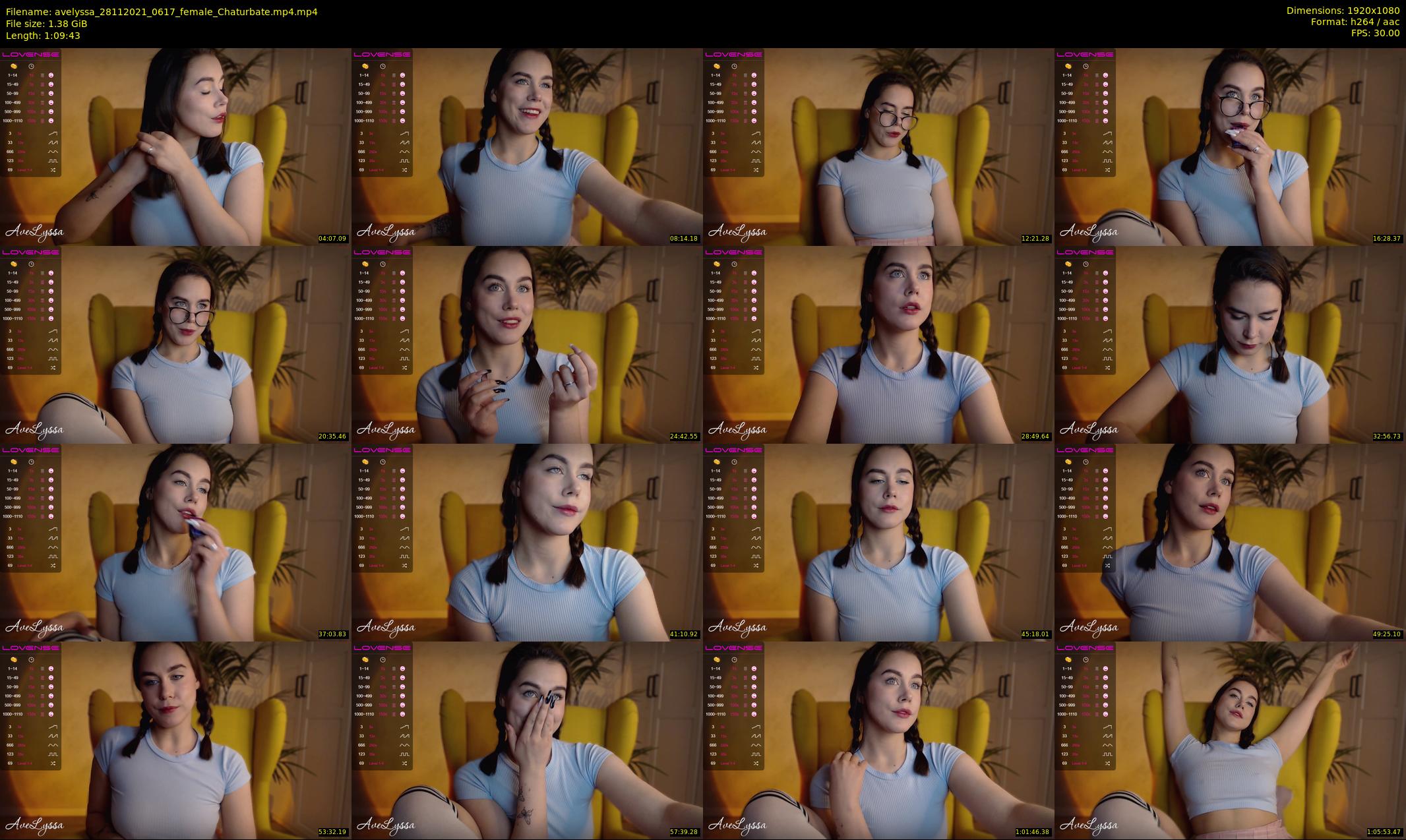 avelyssa — 70 minute Chaturbate female cam show recording, 1080p, Nov 28, 2021