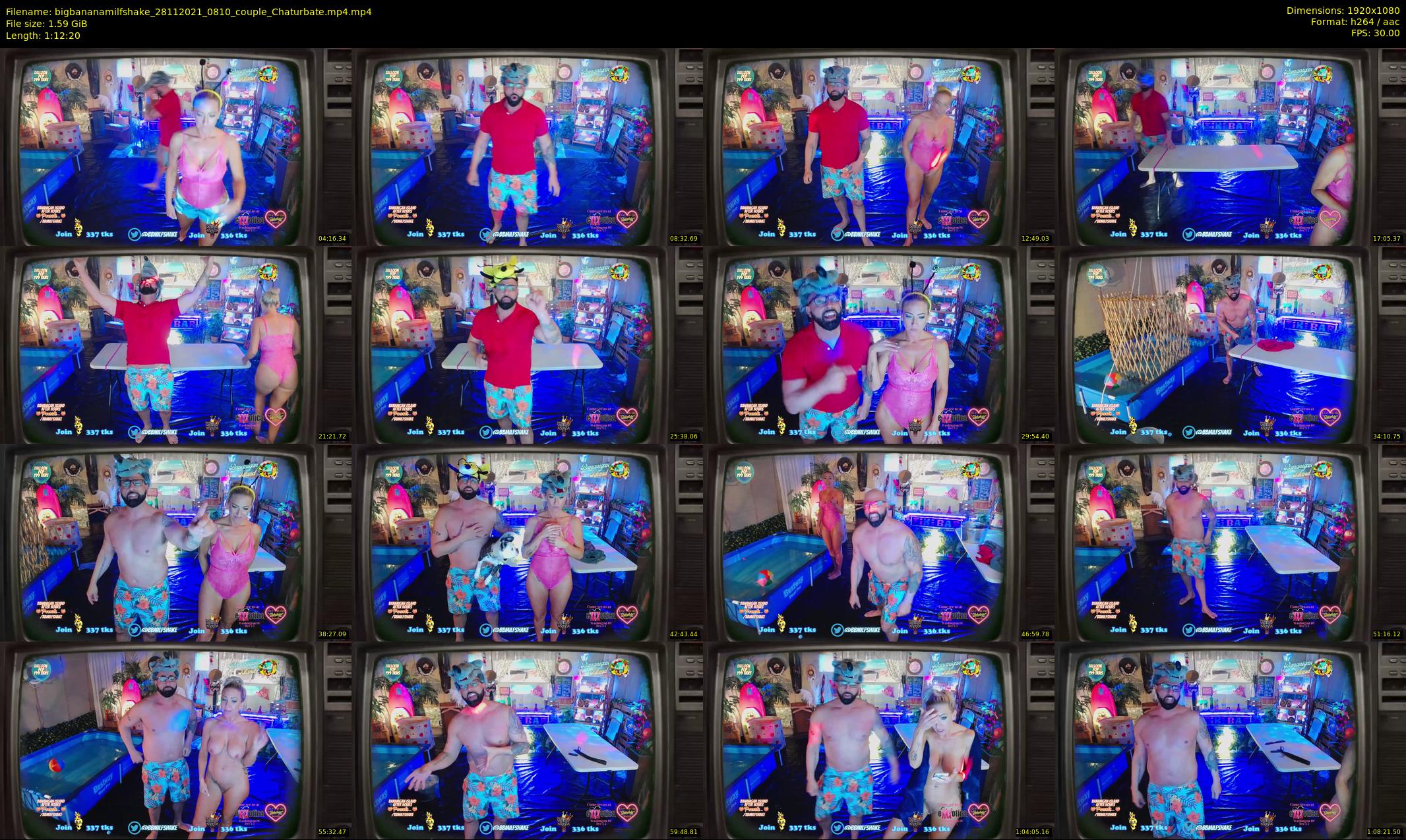 bigbananamilfshake — 73 minute Chaturbate couple cam show recording, 1080p, Nov 28, 2021