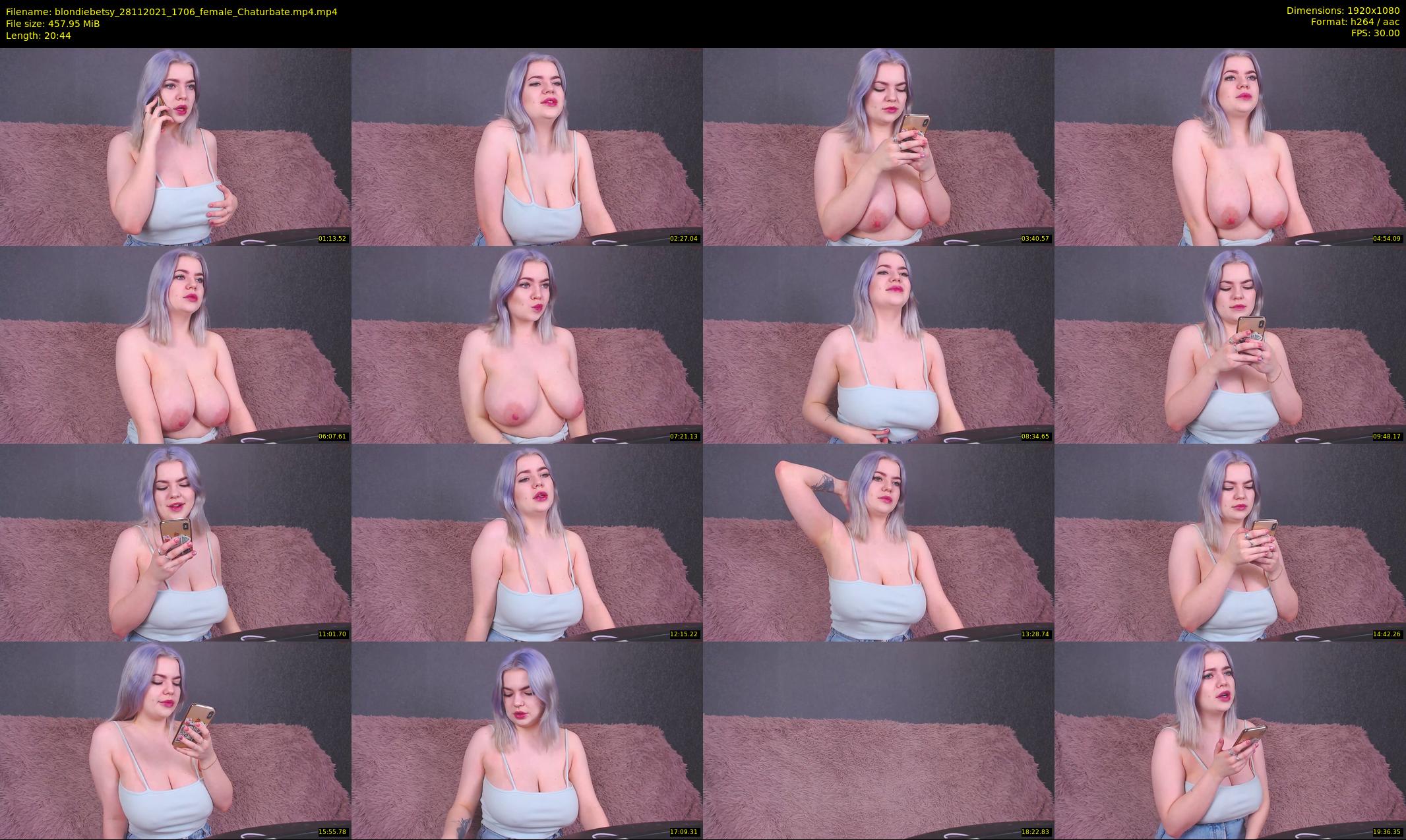 blondiebetsy — 21 minute Chaturbate female cam show recording, 1080p, Nov 28, 2021