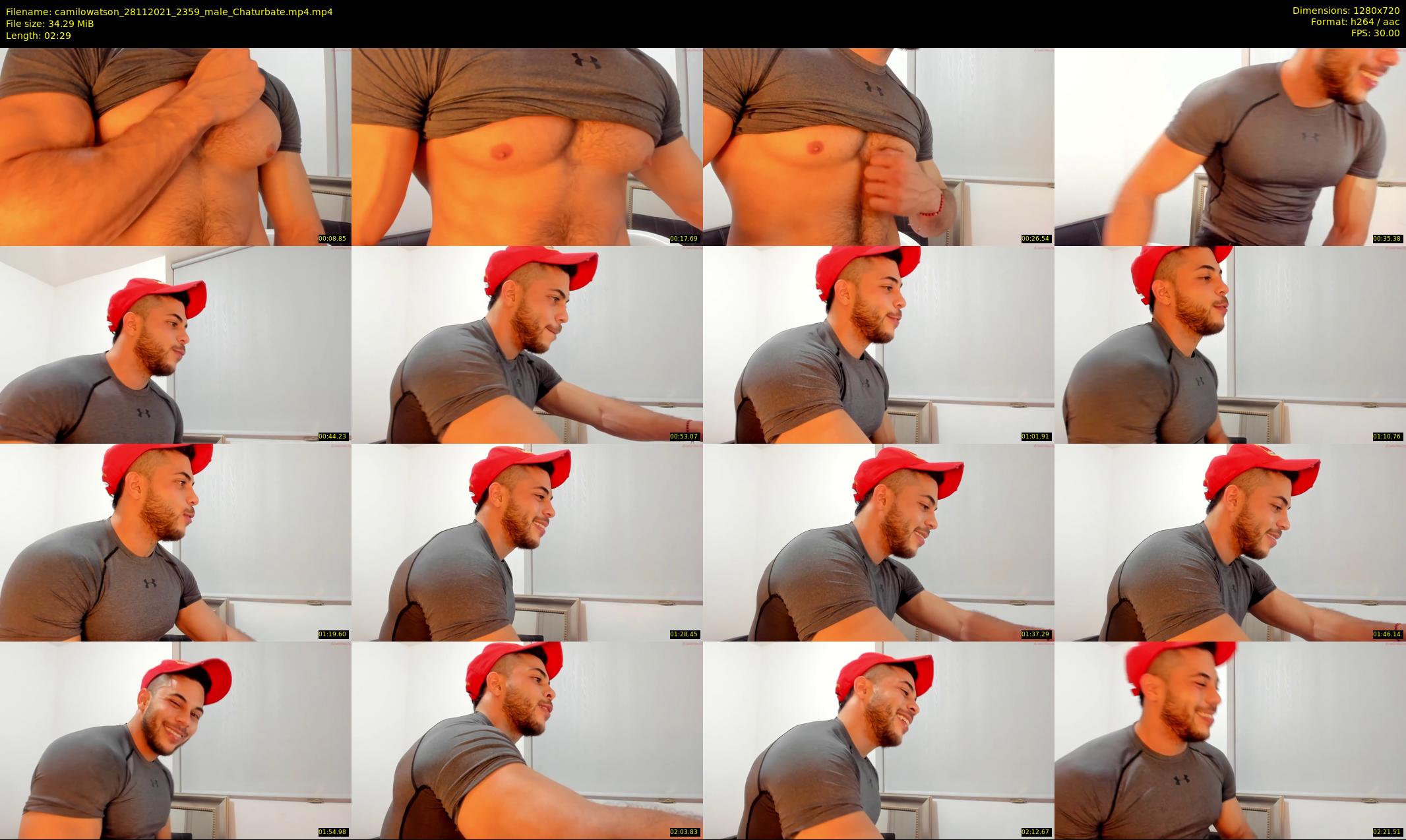 camilowatson — 3 minute Chaturbate male cam show recording, 720p, Nov 28, 2021