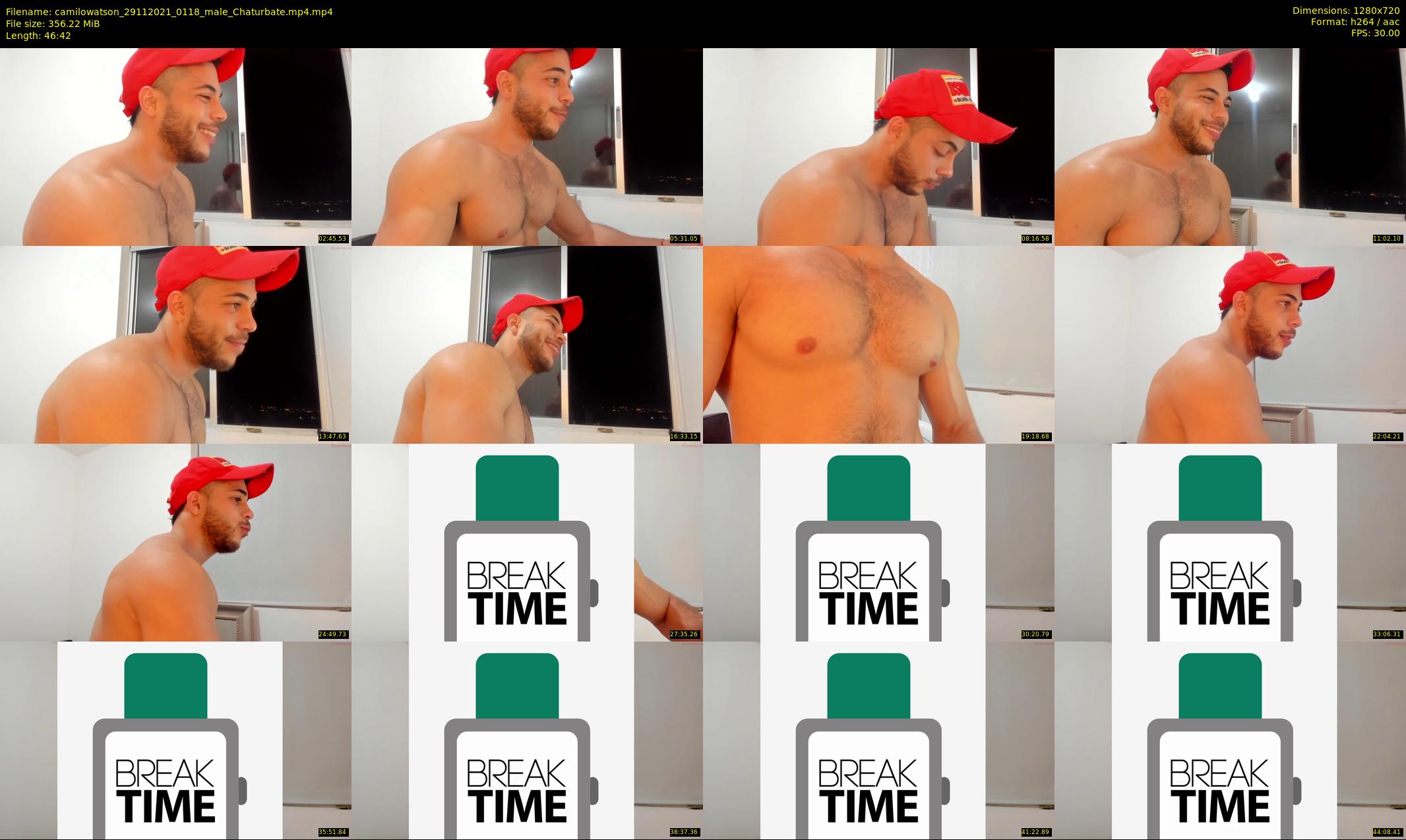 camilowatson — 47 minute Chaturbate male cam show recording, 720p, Nov 29, 2021