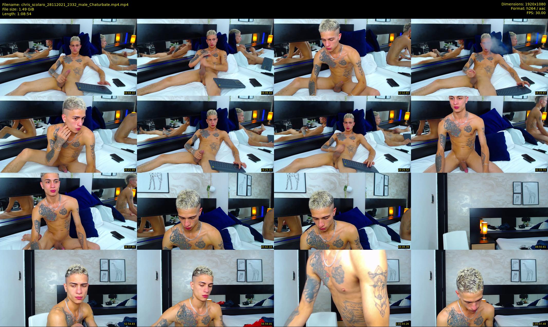 chris_scolaro — 69 minute Chaturbate male cam show recording, 1080p, Nov 28, 2021