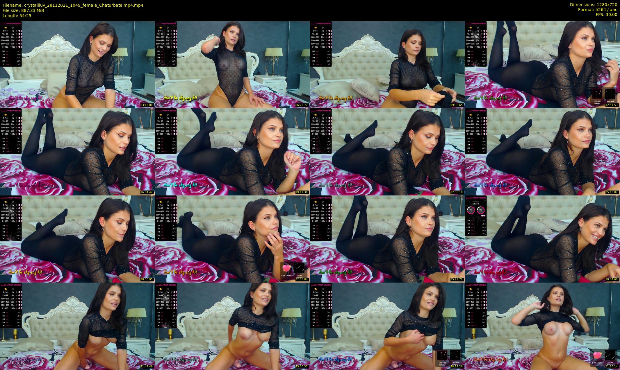 crystallluv — 55 minute Chaturbate female cam show recording, 720p, Nov 28, 2021