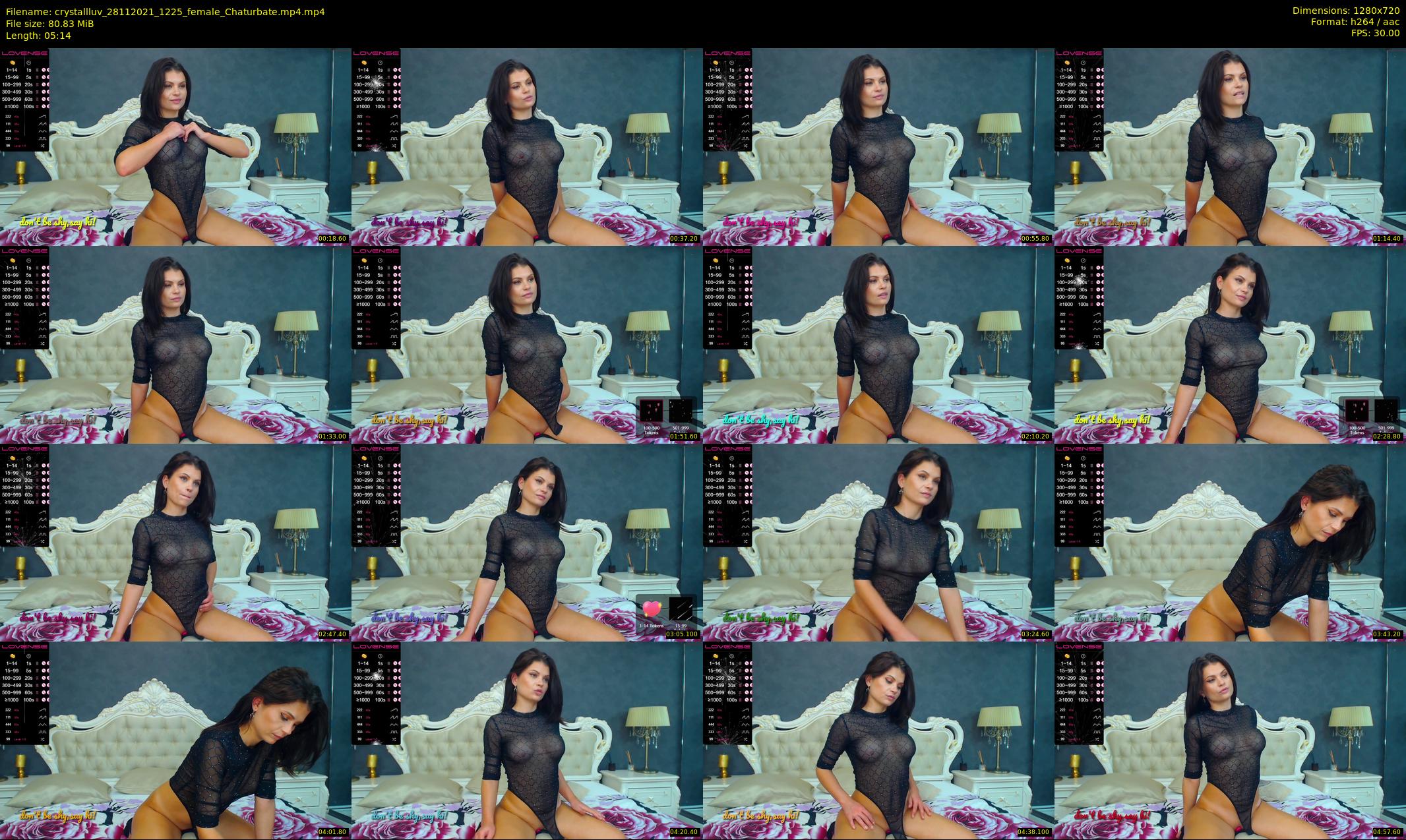 crystallluv — 6 minute Chaturbate female cam show recording, 720p, Nov 28, 2021