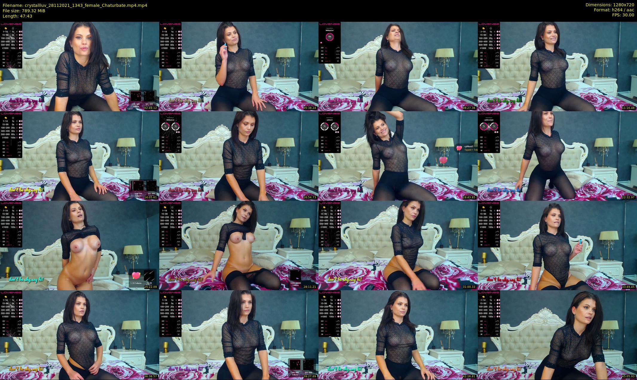 crystallluv — 48 minute Chaturbate female cam show recording, 720p, Nov 28, 2021
