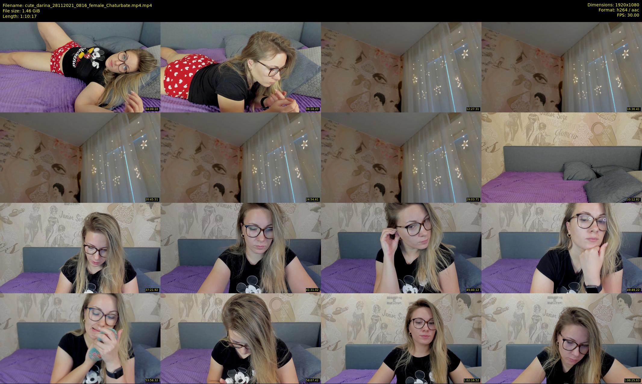 cute_darina — 71 minute Chaturbate female cam show recording, 1080p, Nov 28, 2021