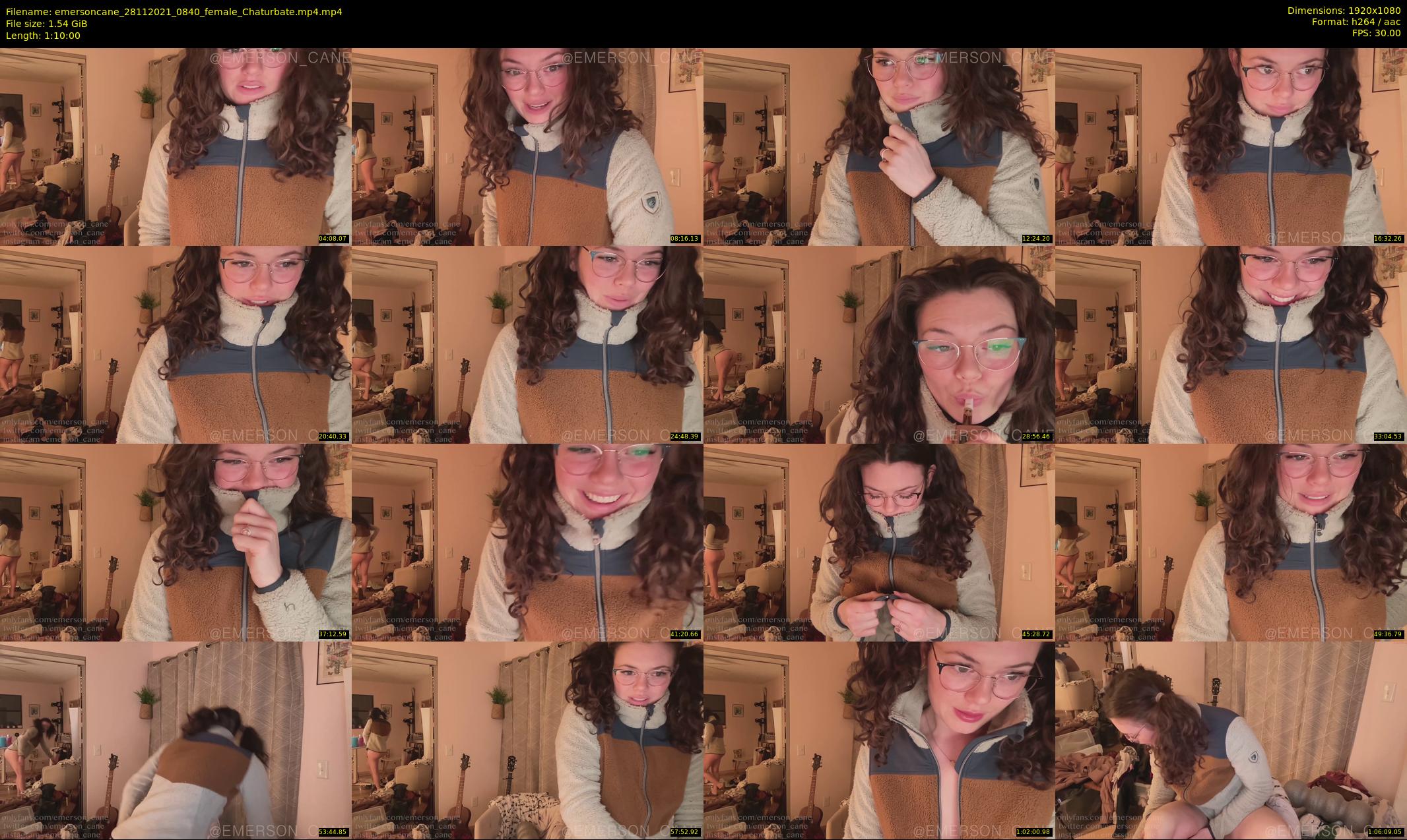 emersoncane — 70 minute Chaturbate female cam show recording, 1080p, Nov 28, 2021