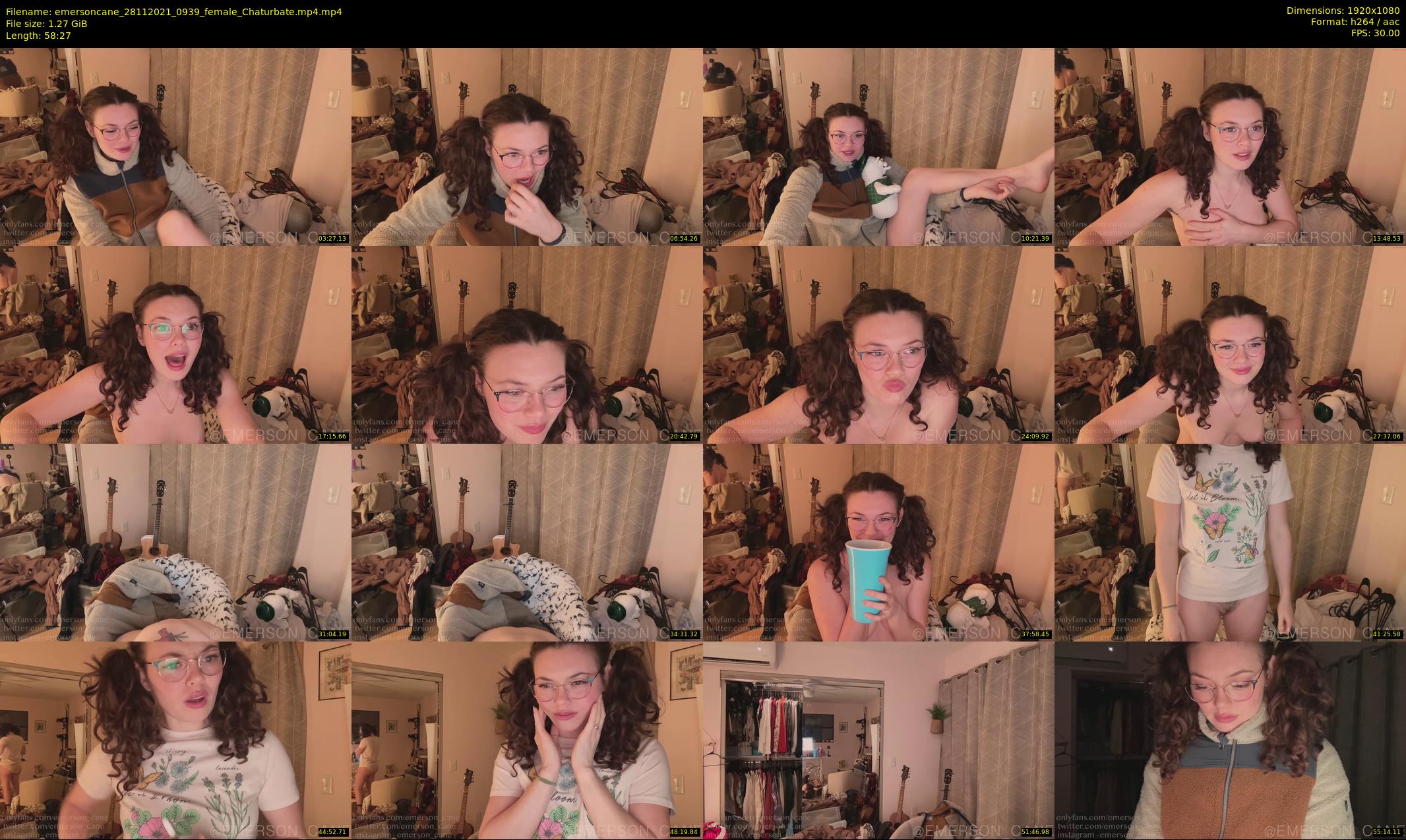 emersoncane — 59 minute Chaturbate female cam show recording, 1080p, Nov 28, 2021