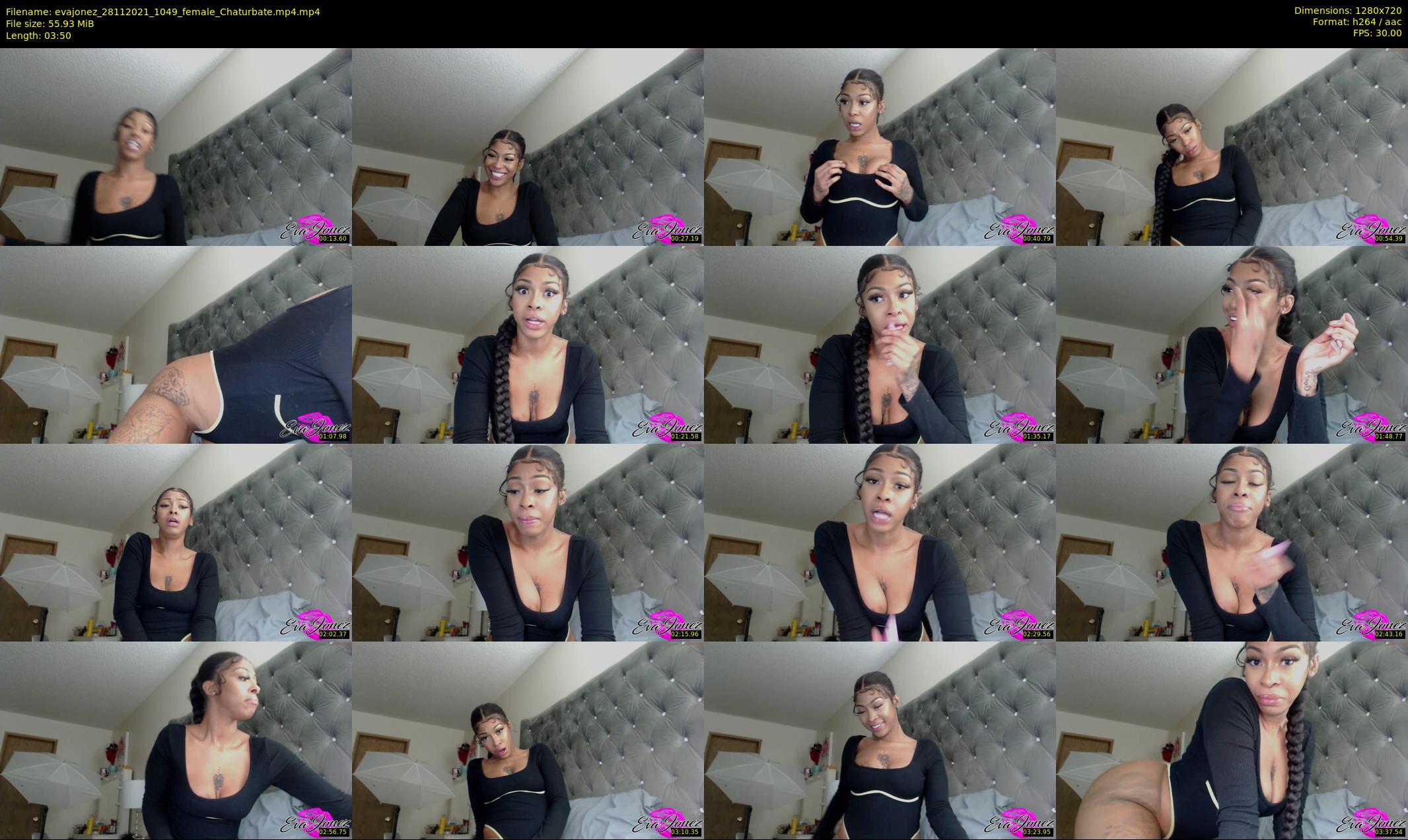 evajonez — 4 minute Chaturbate female cam show recording, 720p, Nov 28, 2021