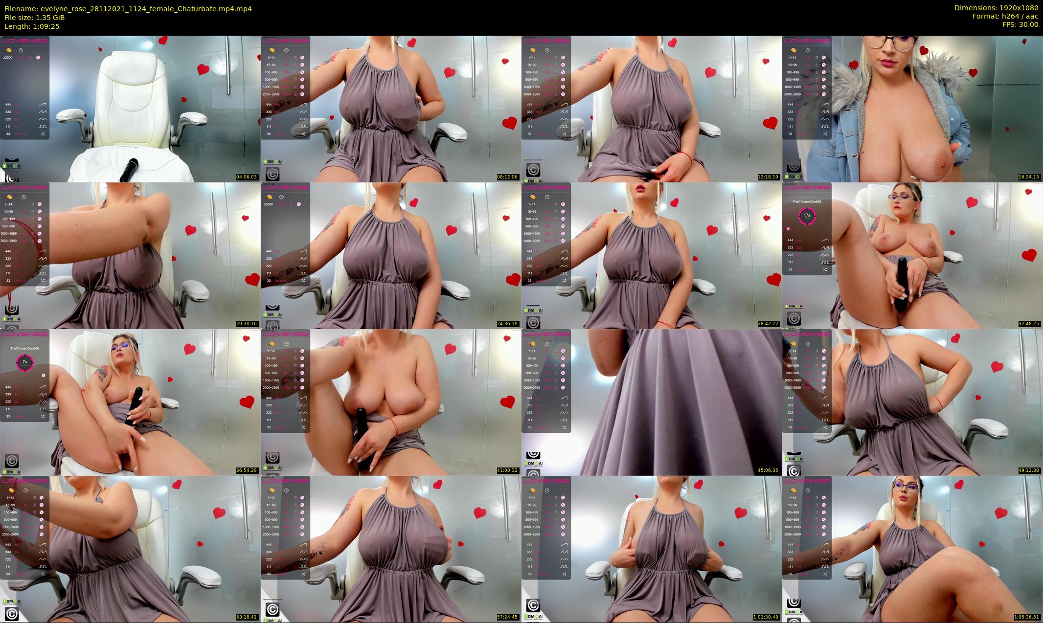 evelyne_rose — 70 minute Chaturbate female cam show recording, 1080p, Nov 28, 2021
