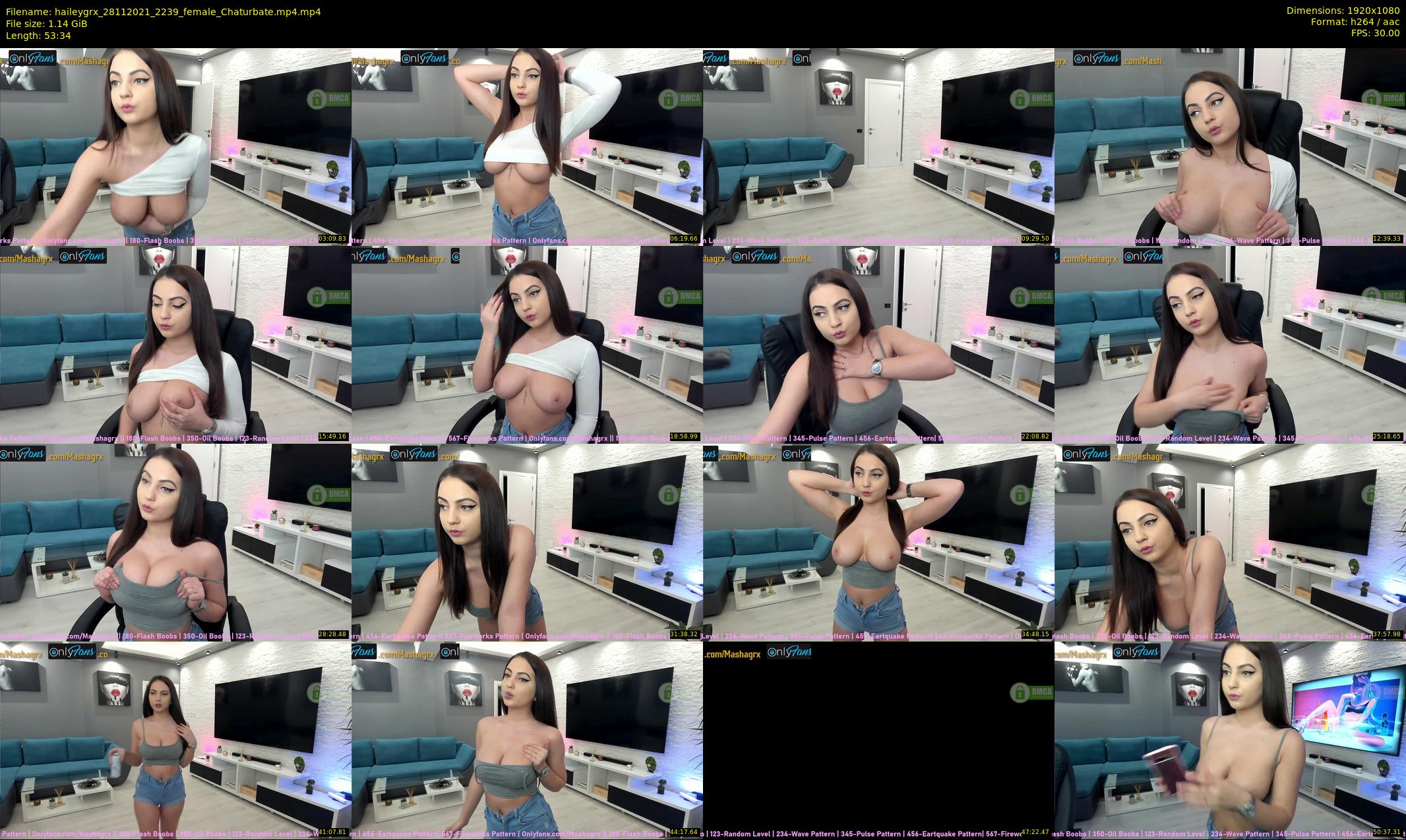 haileygrx — 54 minute Chaturbate female cam show recording, 1080p, Nov 28, 2021
