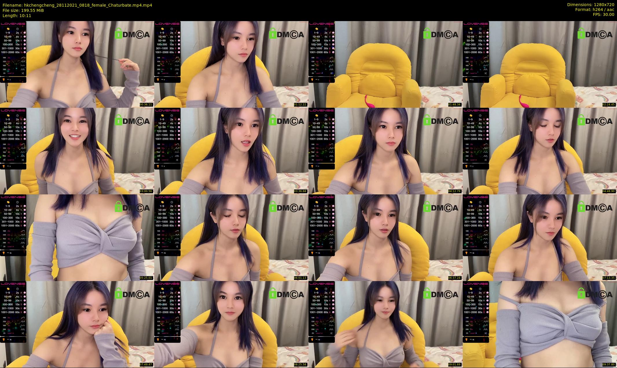 hkchengcheng — 11 minute Chaturbate female cam show recording, 720p, Nov 28, 2021