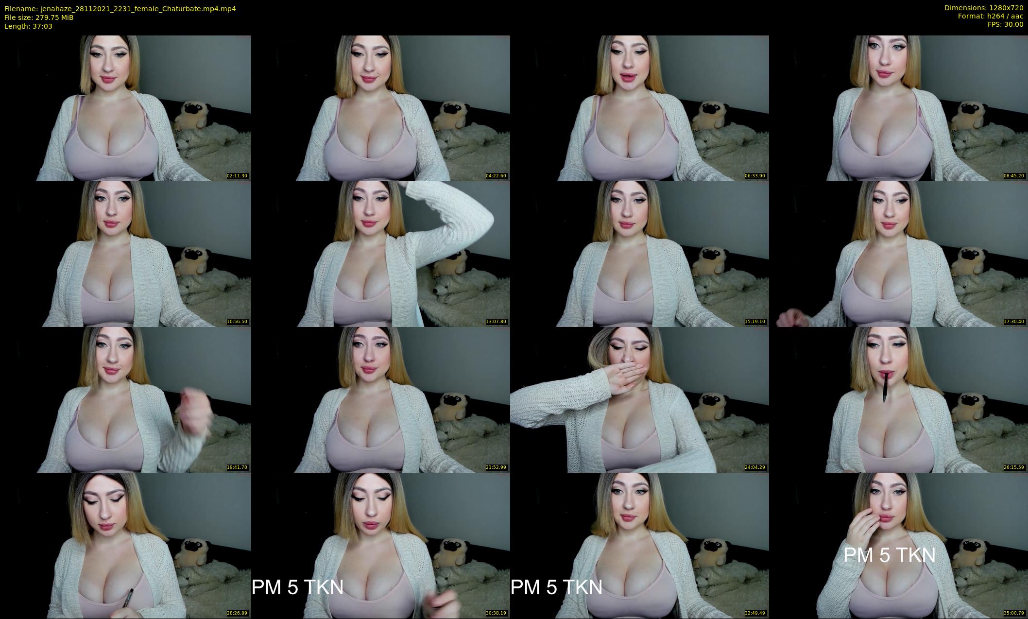 jenahaze — 38 minute Chaturbate female cam show recording, 720p, Nov 28, 2021