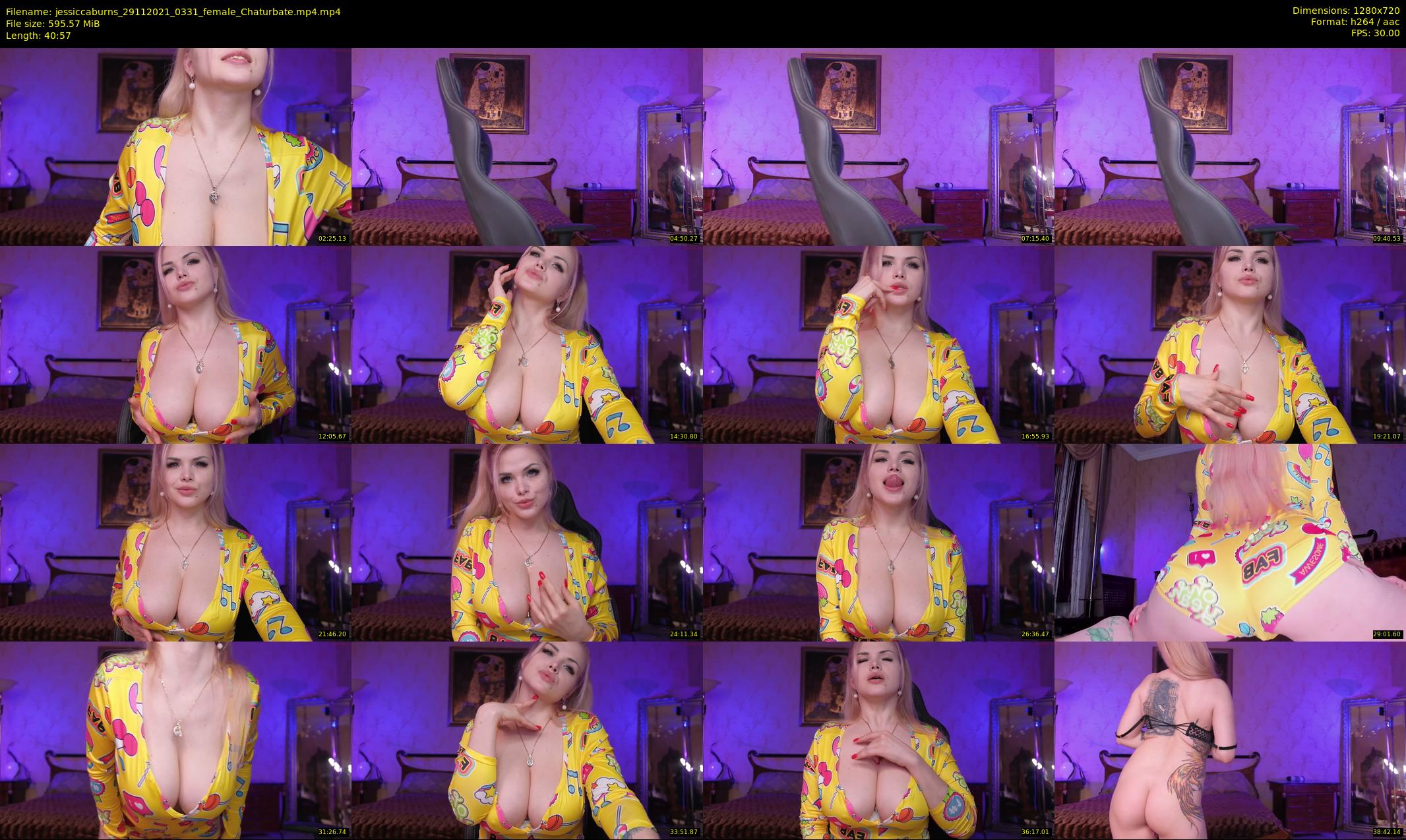 jessiccaburns — 41 minute Chaturbate female cam show recording, 720p, Nov 29, 2021