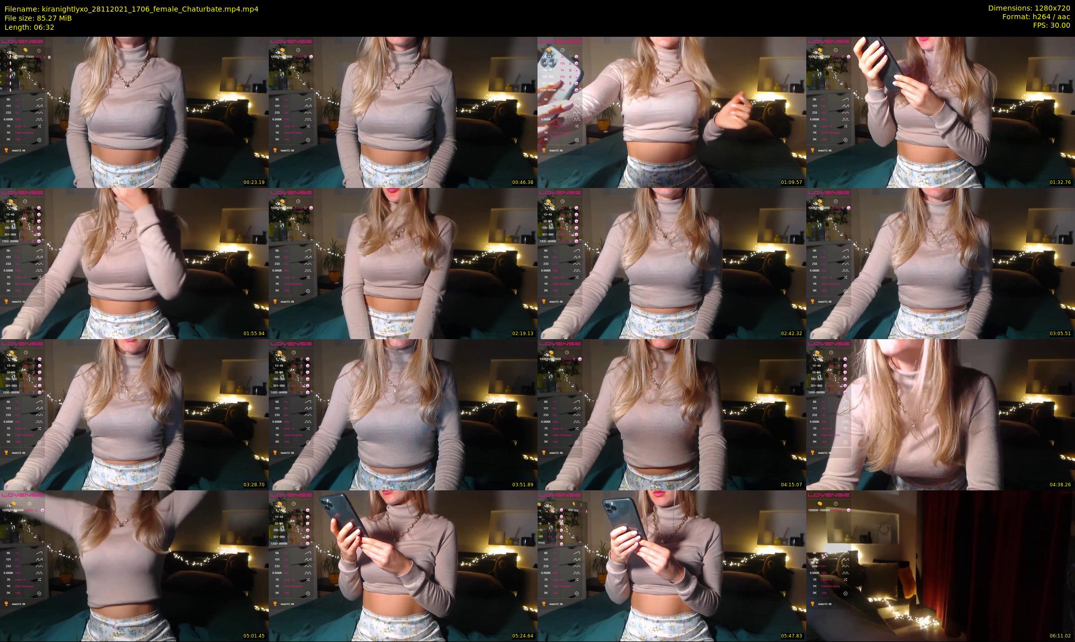 kiranightlyxo — 7 minute Chaturbate female cam show recording, 720p, Nov 28, 2021