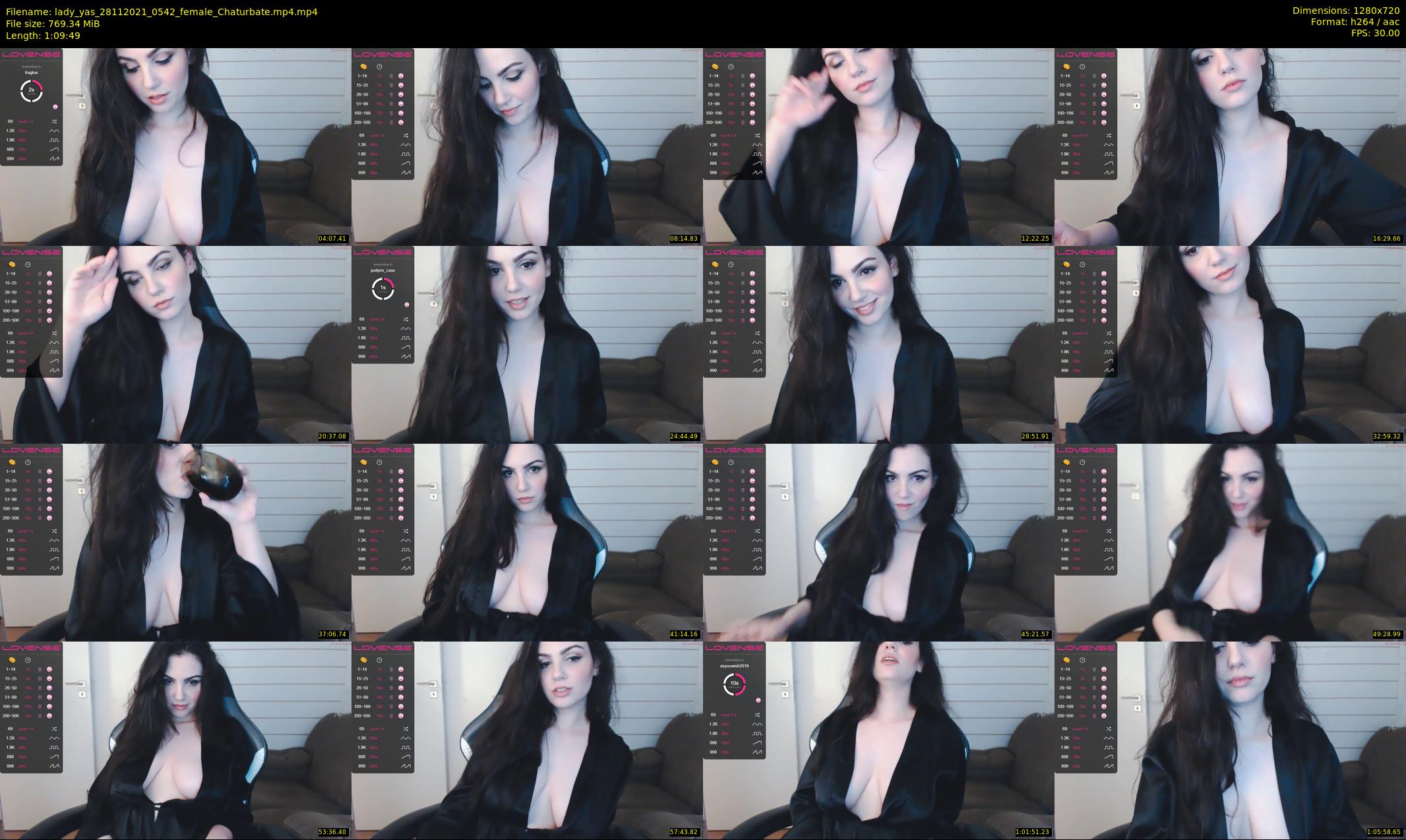 lady_yas — 70 minute Chaturbate female cam show recording, 720p, Nov 28, 2021