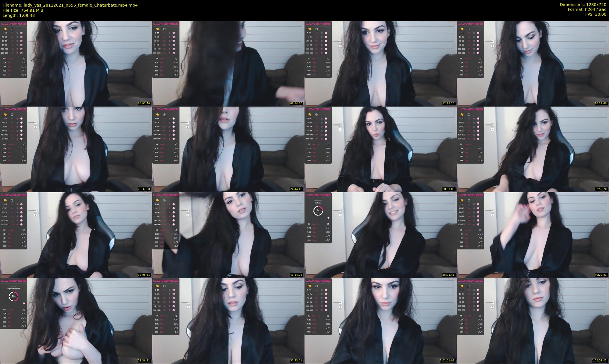 lady_yas — 70 minute Chaturbate female cam show recording, 720p, Nov 28, 2021