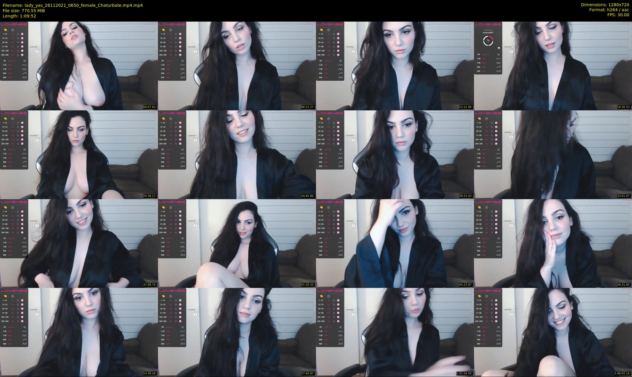 lady_yas — 70 minute Chaturbate female cam show recording, 720p, Nov 28, 2021