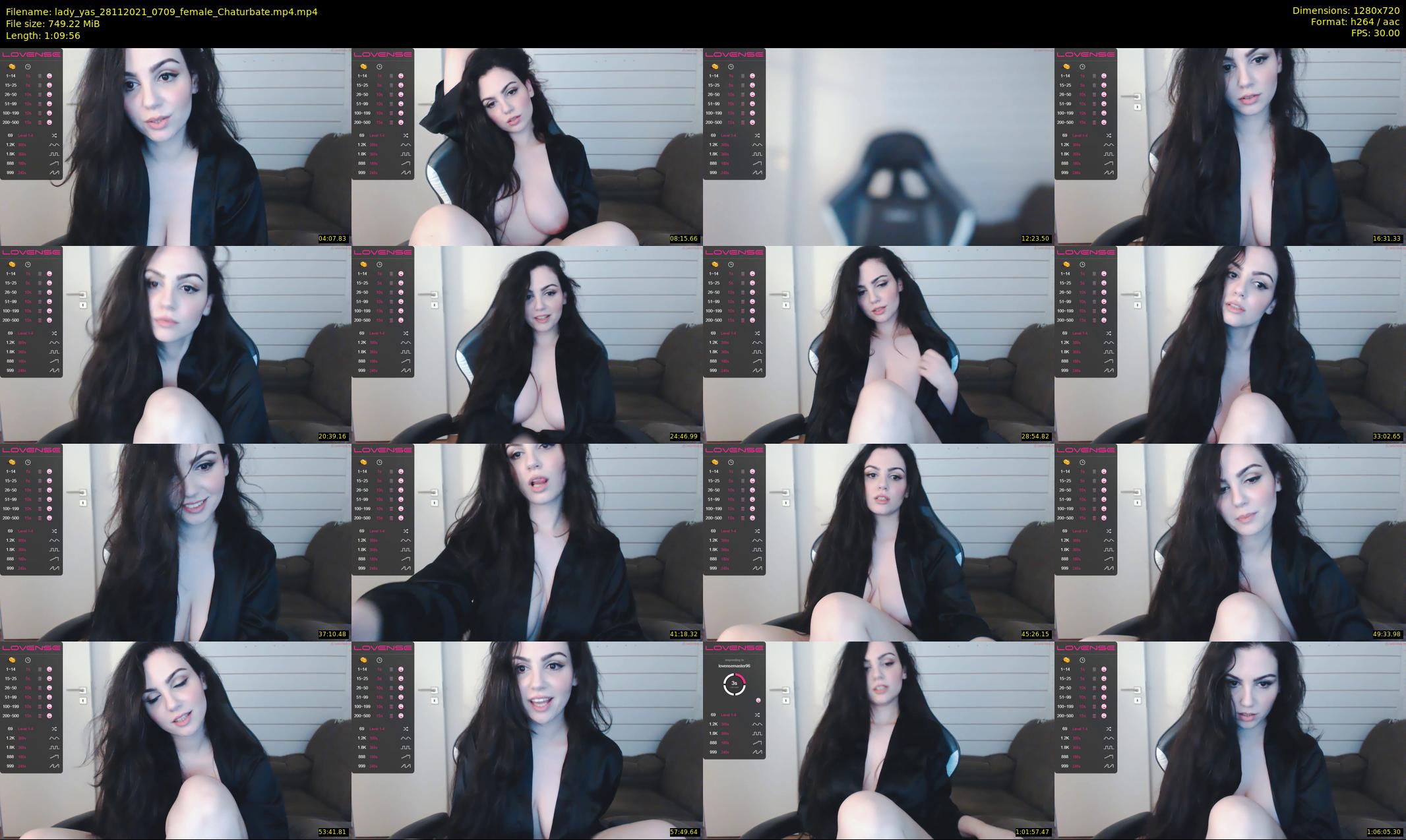 lady_yas — 70 minute Chaturbate female cam show recording, 720p, Nov 28, 2021